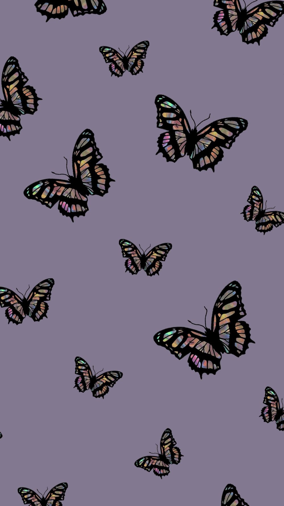 1000x1780 Purple Butterfly Wallpaper Vsco, Phone