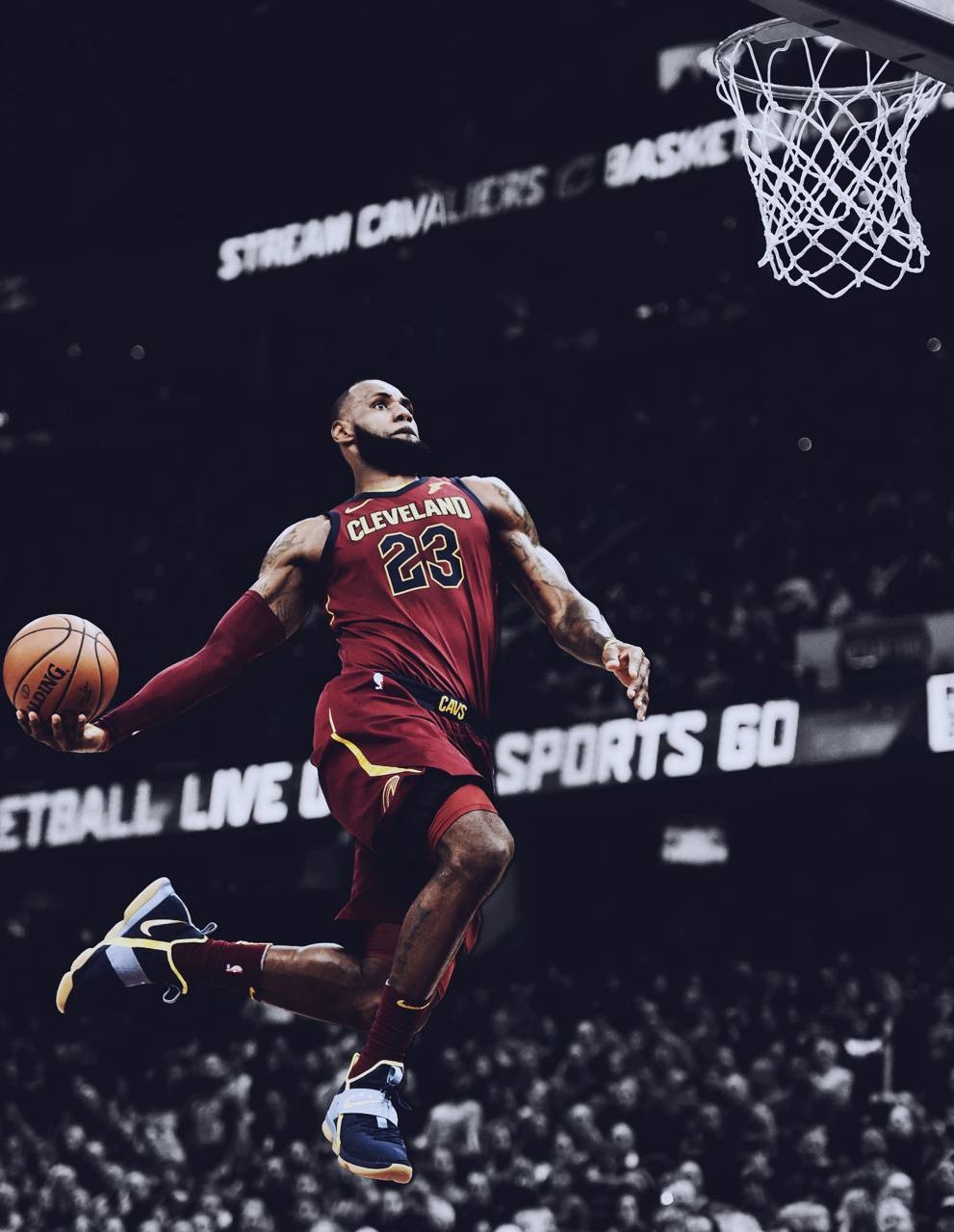 1000x1280 LeBron James Dunk wallpaper by.zedge.net, Phone