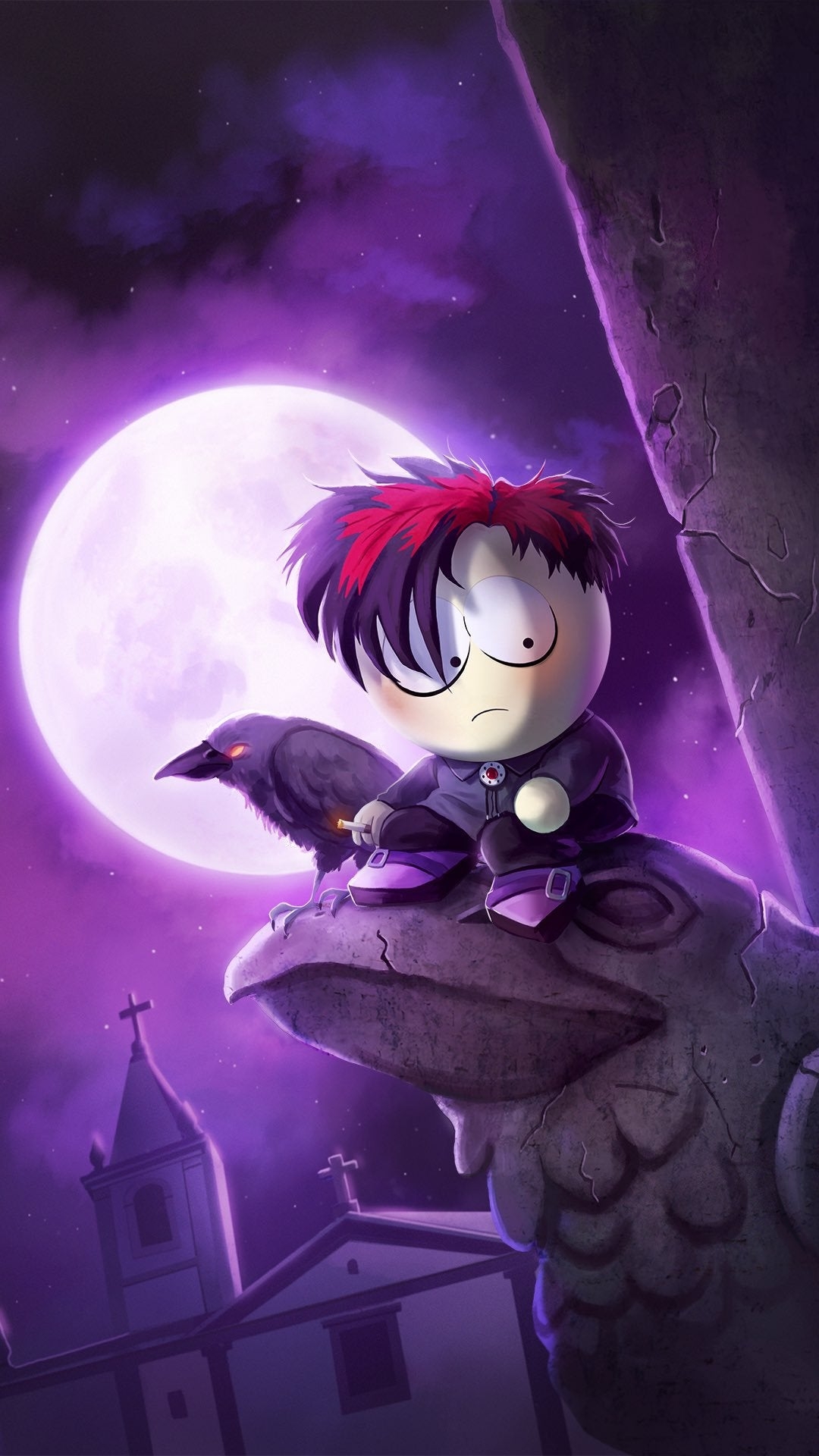 1080x1920 Goth Kids phone wallpaper for Halloween, Phone