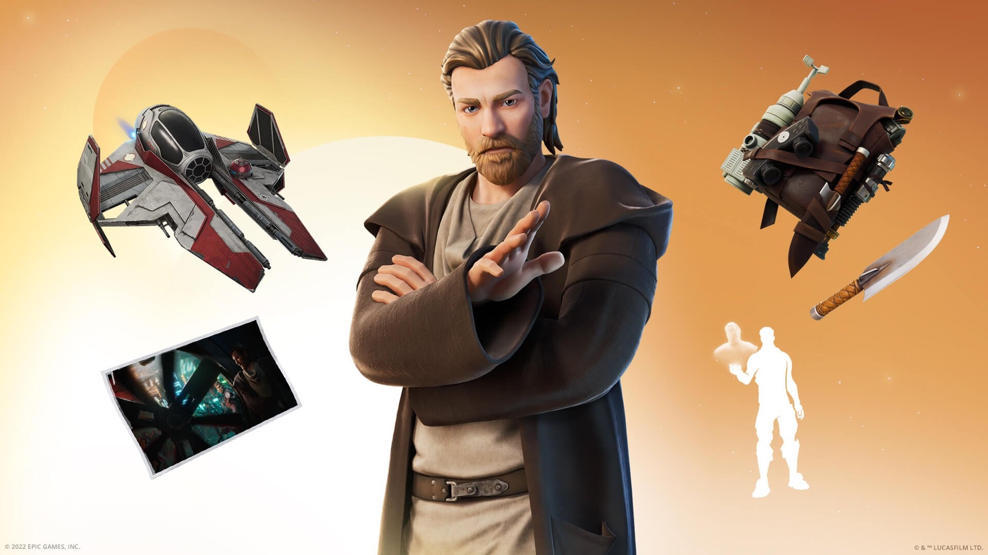 1920x1080 Obi Wan Kenobi Fortnite Wallpaper, Desktop