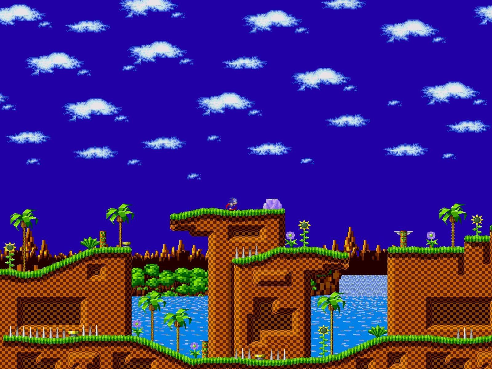 1600x1200 sonic green hills. Green Hill Zone BG, Desktop