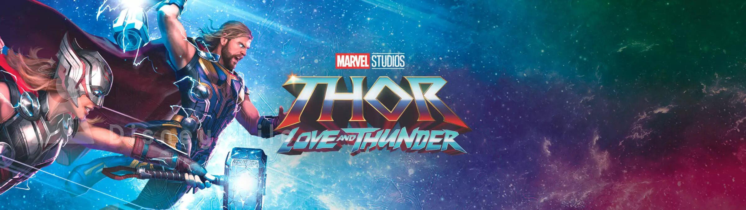 2400x680 Thor: Love and Thunder' Art Shows Off Chris Hemsworth and Natalie Portman. Cosmic Book News, Dual Screen