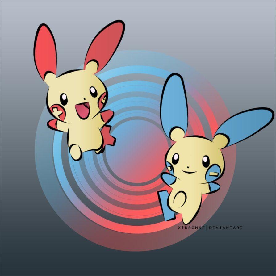 900x900 Plusle and Minun. Pokemon, Phone