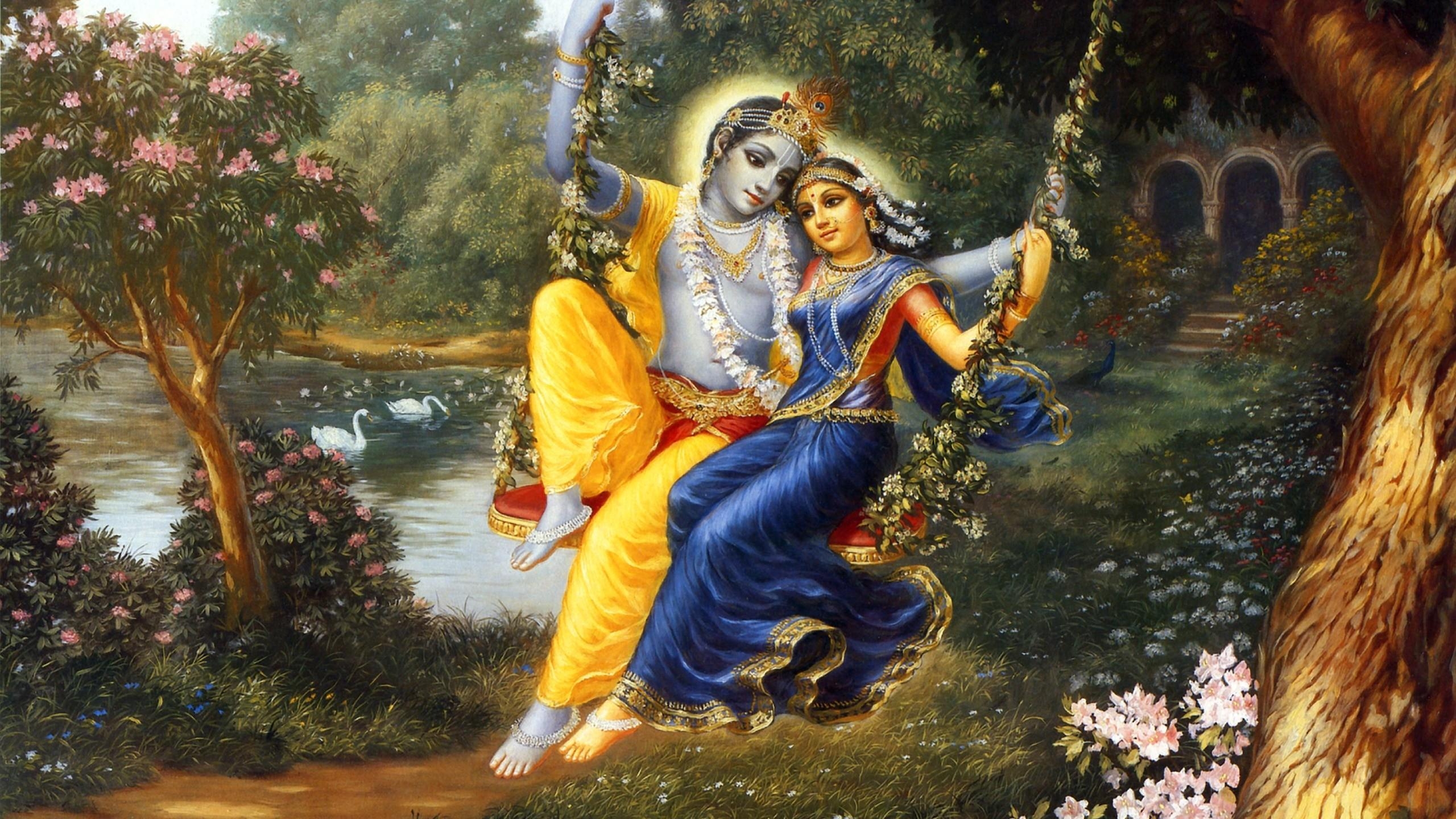 2560x1440 Download Shri Krishna Wallpaper 3D, HD Background Download, Desktop