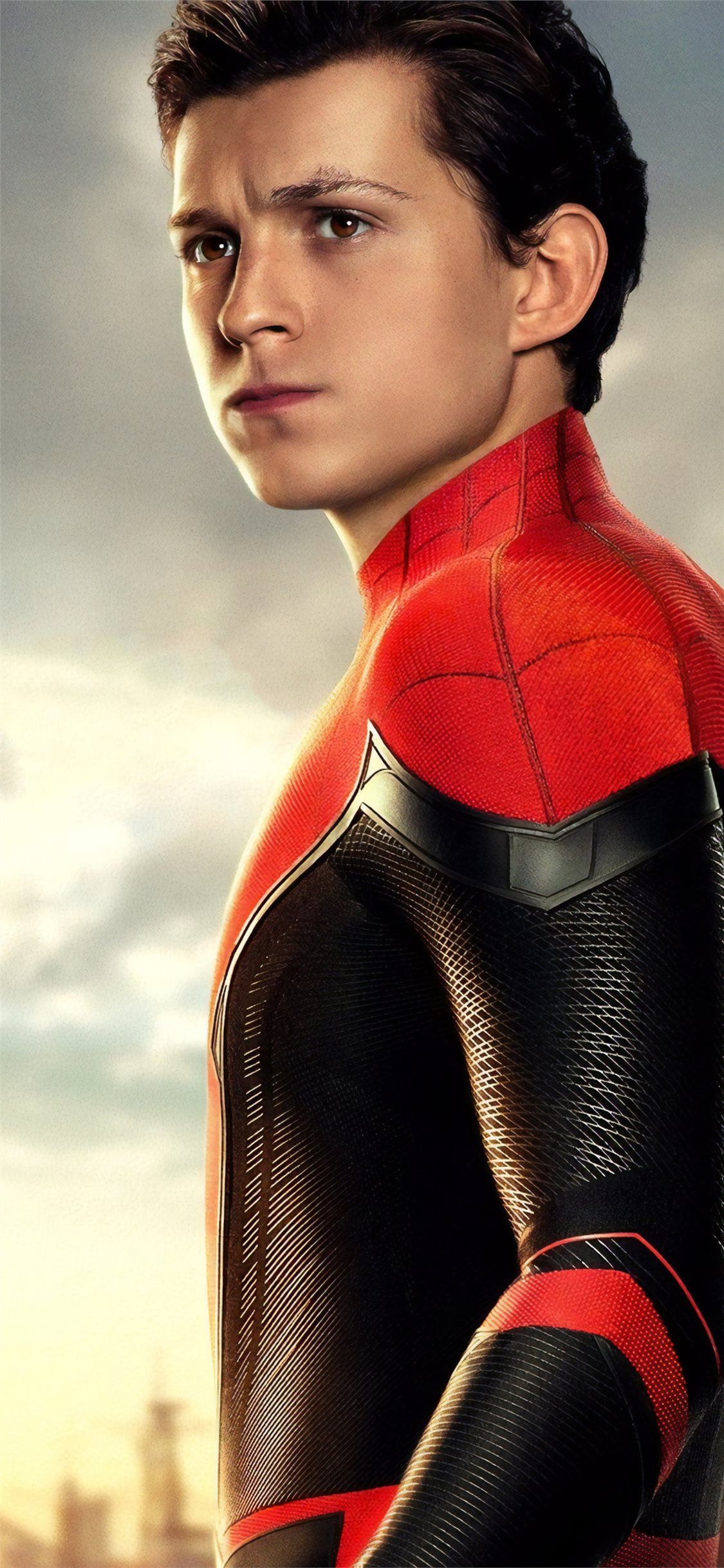 1130x2440 tom holland as peter parker spider man far from ho. iPhone 11, Phone