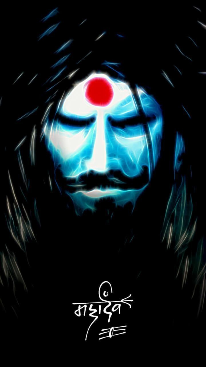 720x1280 Aghori Mahakal Neon HD Wallpaper for Android, Phone