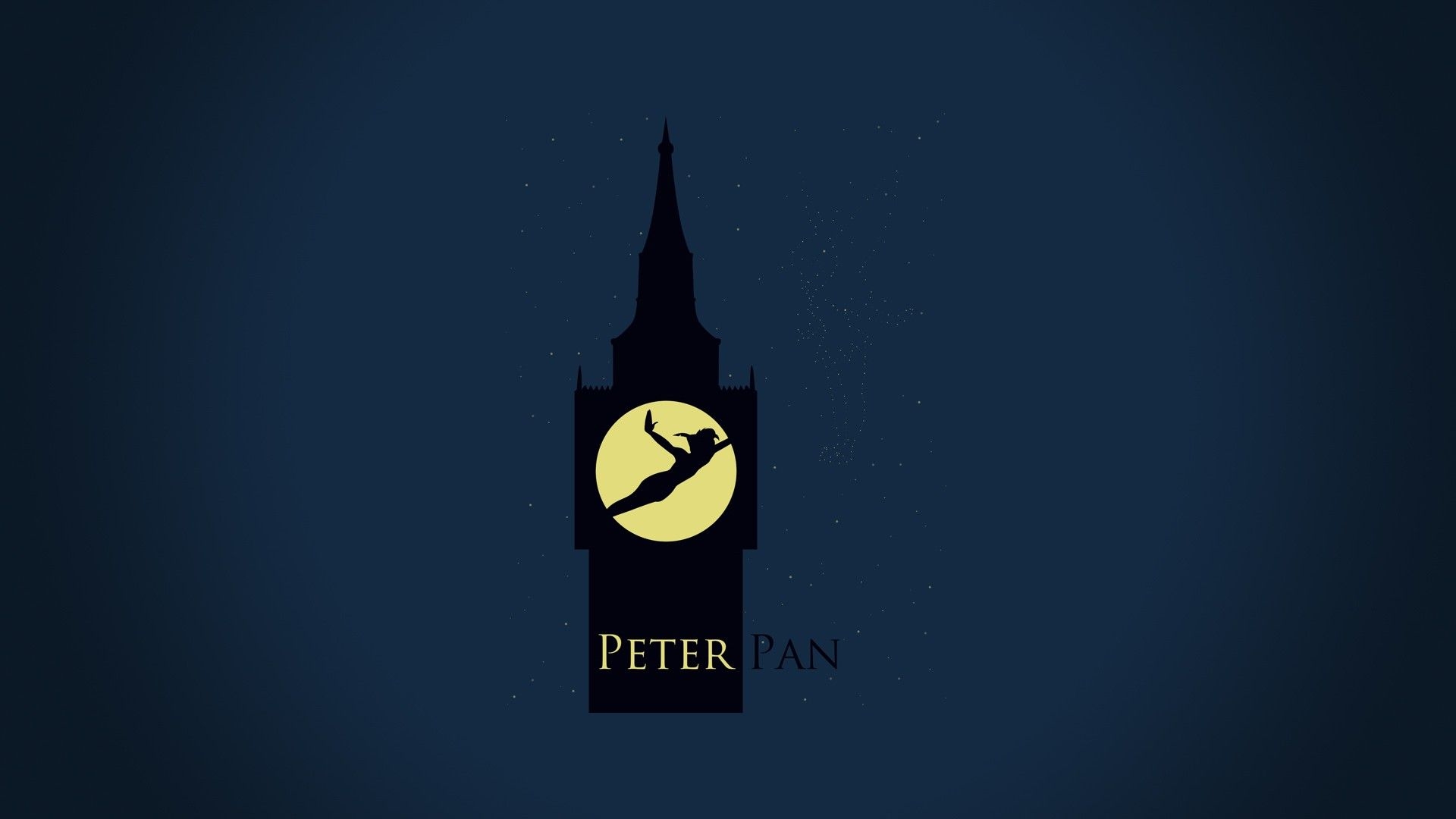 1920x1080 minimalistic peter pan clocktower, Desktop