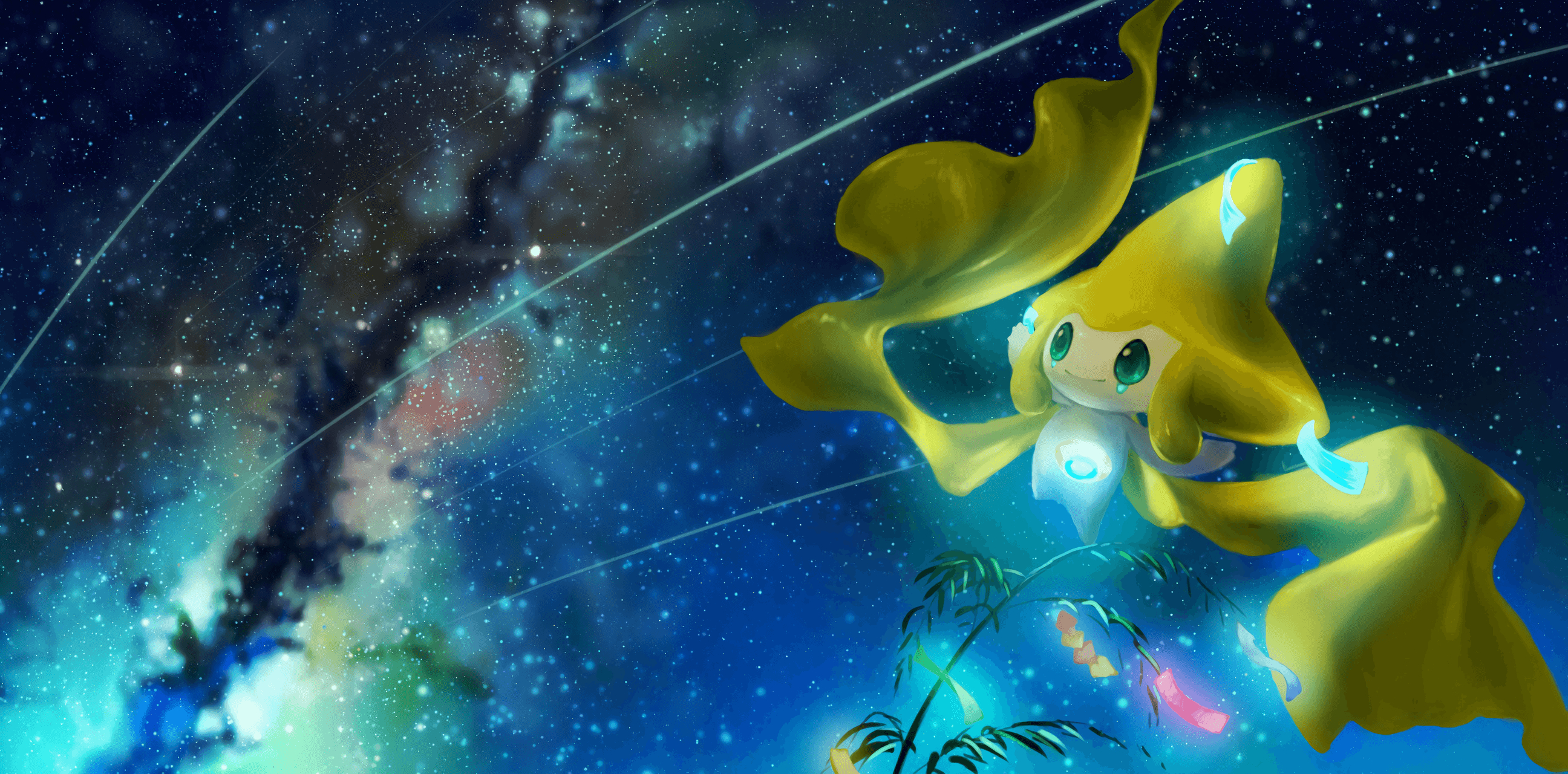 2600x1280 Jirachi (Pokémon) HD Wallpaper and Background Image, Dual Screen