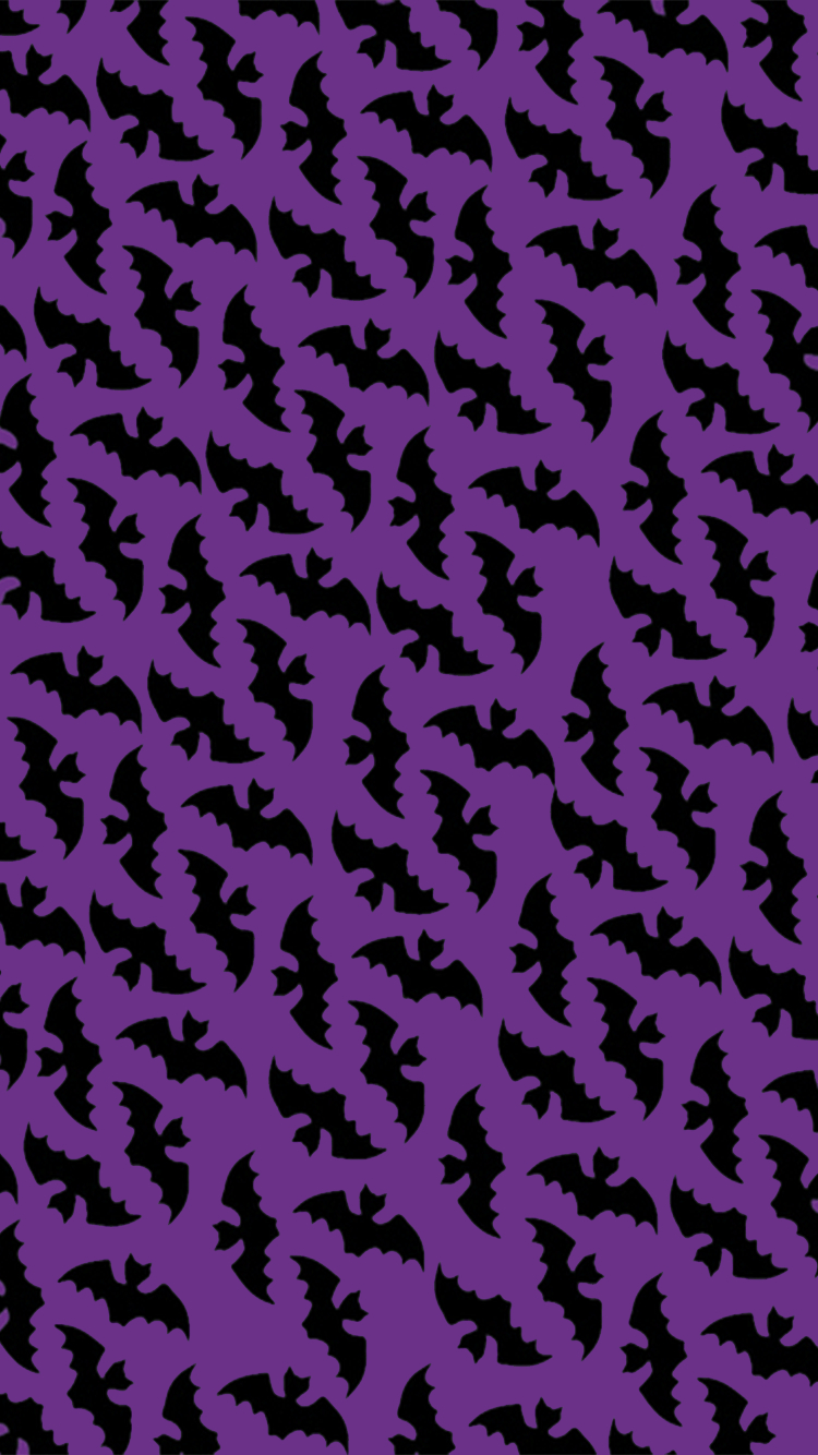 750x1340 Purple Halloween Wallpaper, Phone