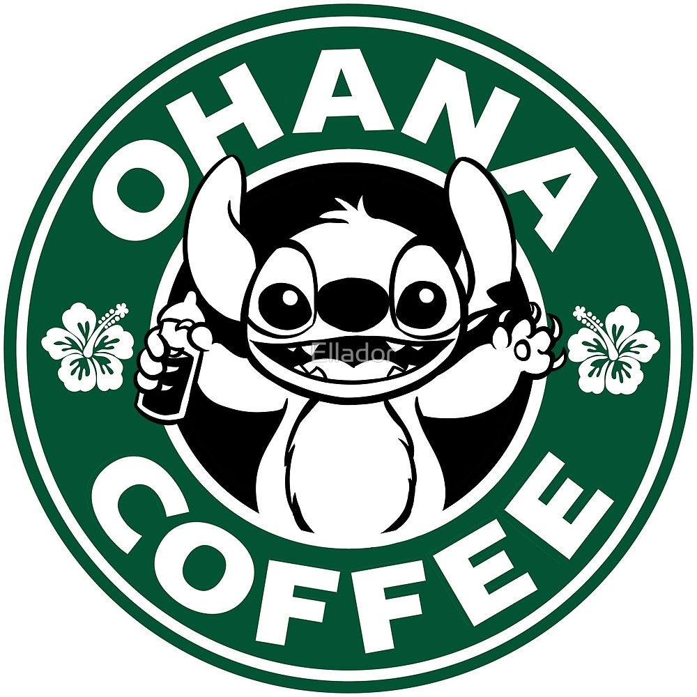 1000x1000 Ohana Coffee by Ellador. Stitch disney, Lilo and stitch, Disney starbucks, Phone