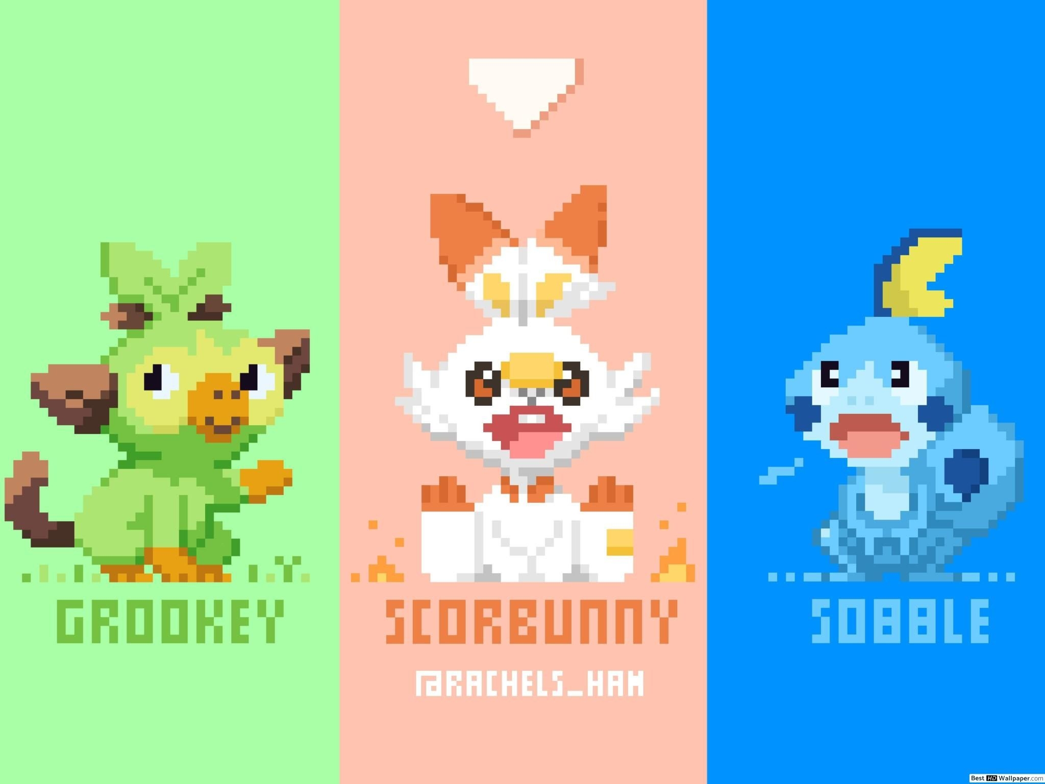 2050x1540 Pokemon Sword And Shield, Scorbunny & Sobble (Pokemon) HD wallpaper download, Desktop