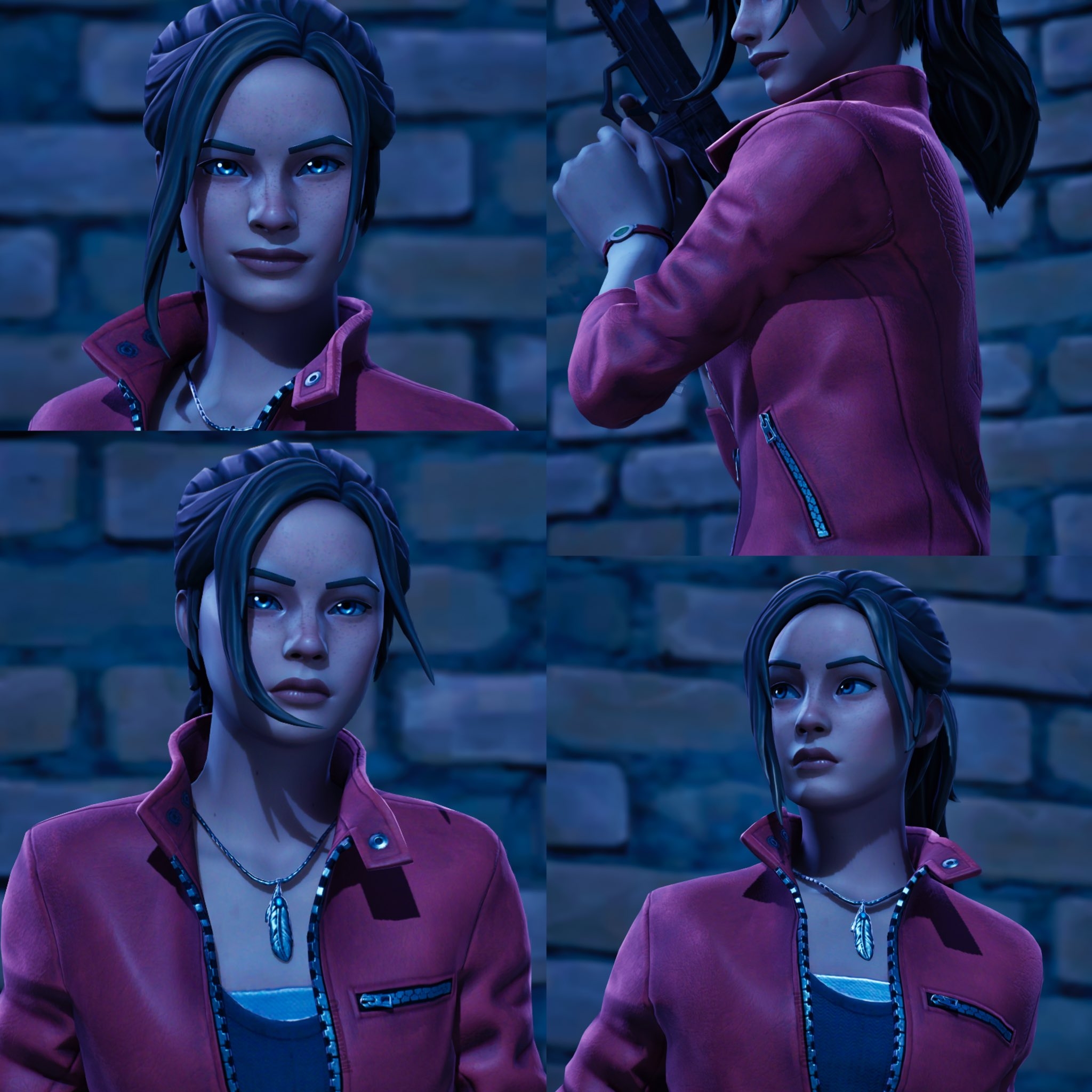 2050x2050 Claire Redfield Fortnite wallpaper, Phone