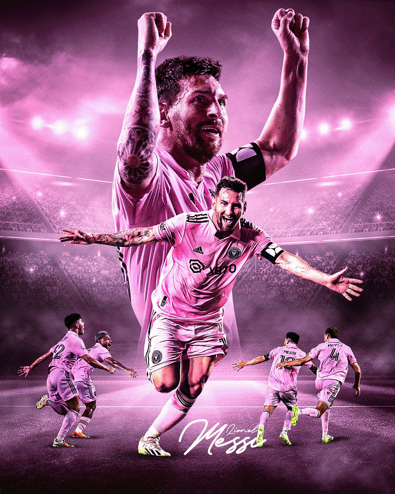 1380x1730 Messi New Season Inter Miami 2023, Phone