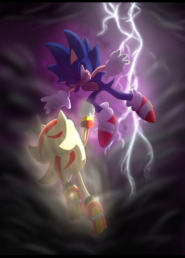 760x1060 Dark Super Sonic Wallpaper, Phone