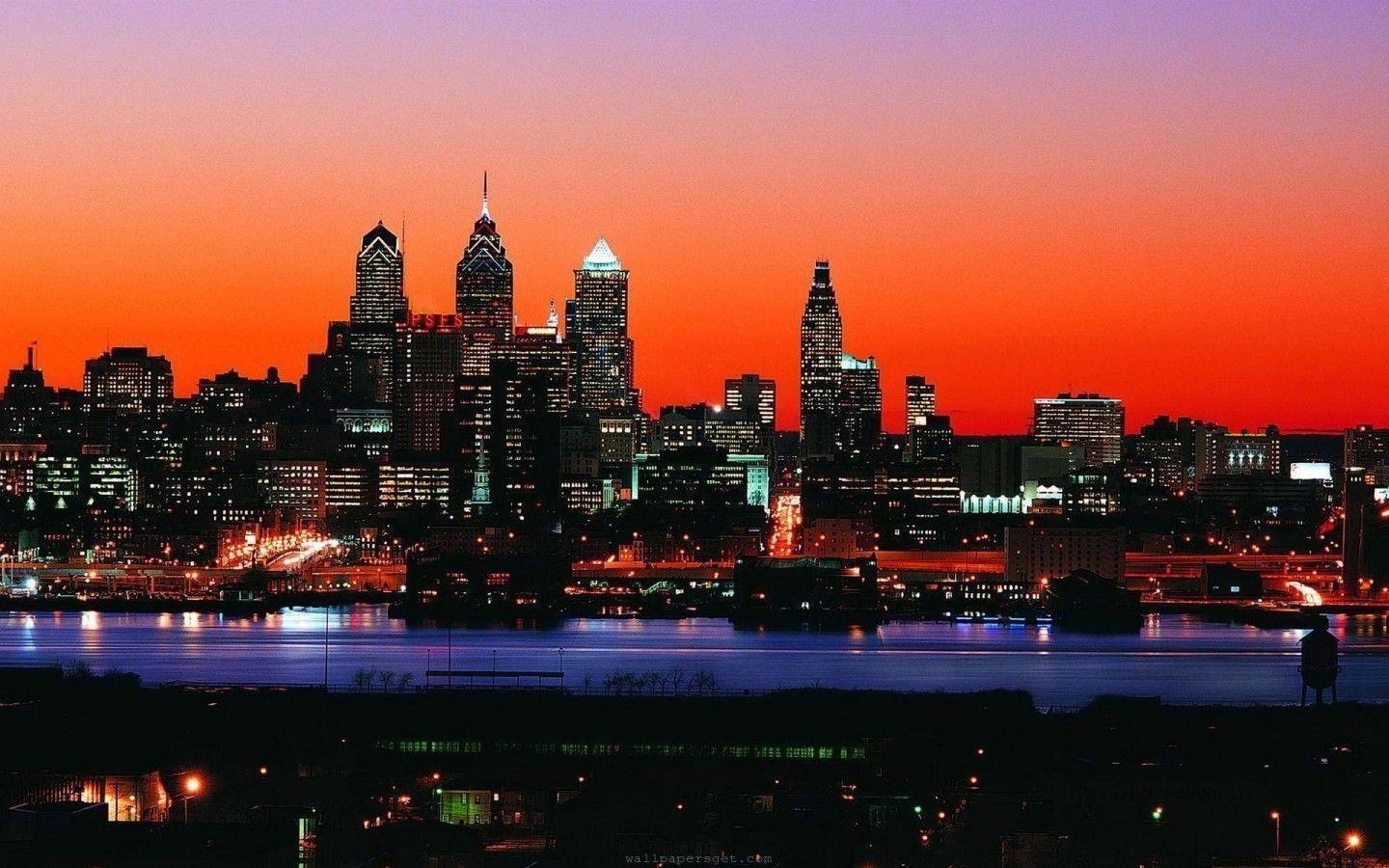 1440x900 philadelphia usa skyline Wallpaper. Hot HD Wallpaper, Desktop