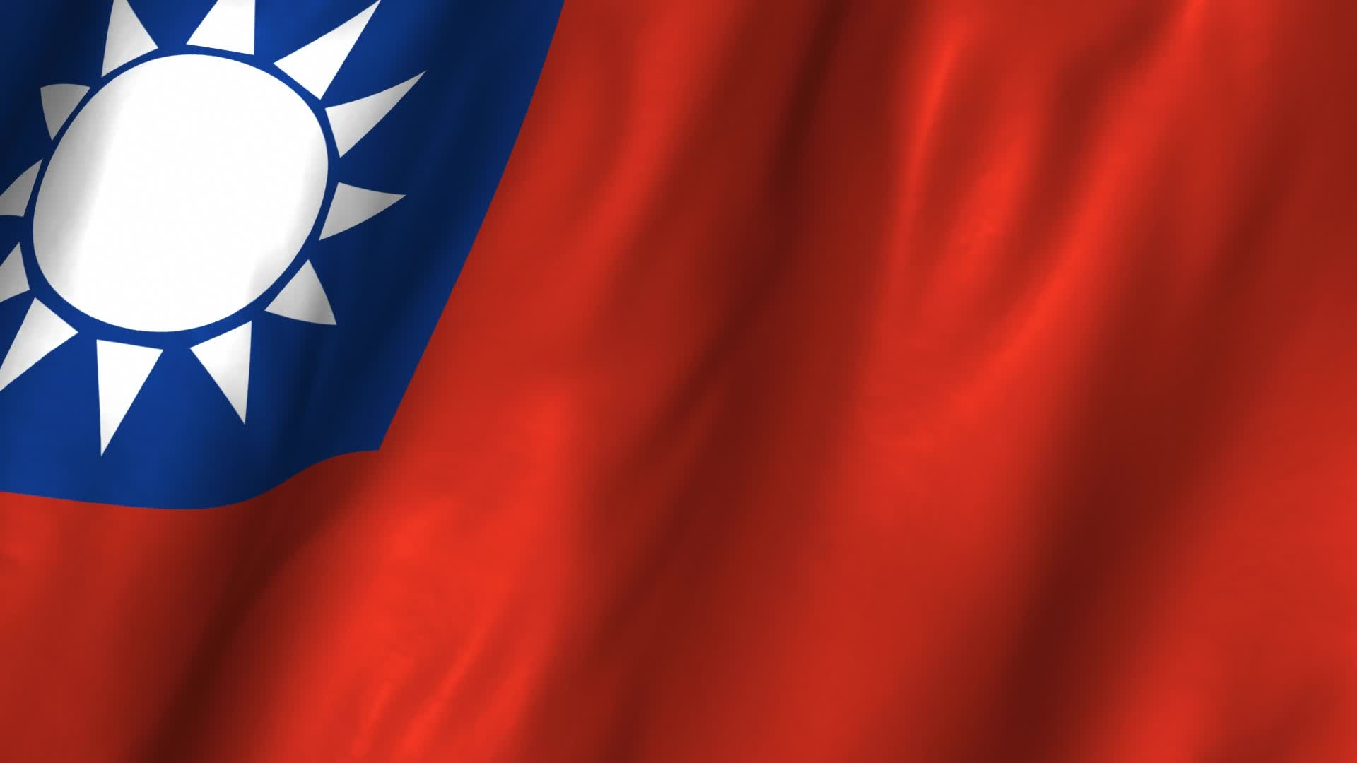 1920x1080 Taiwan Flag Waving HD Wallpaper, Background Image, Desktop