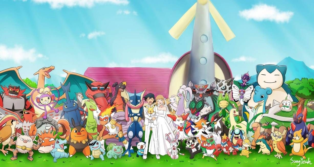 1230x660 XYZ Road to Master: Ash and Serena's Wedding Photo. Cosas de pokemon, Cómics de pokemon, Imagenes de pokemon pikachu, Desktop