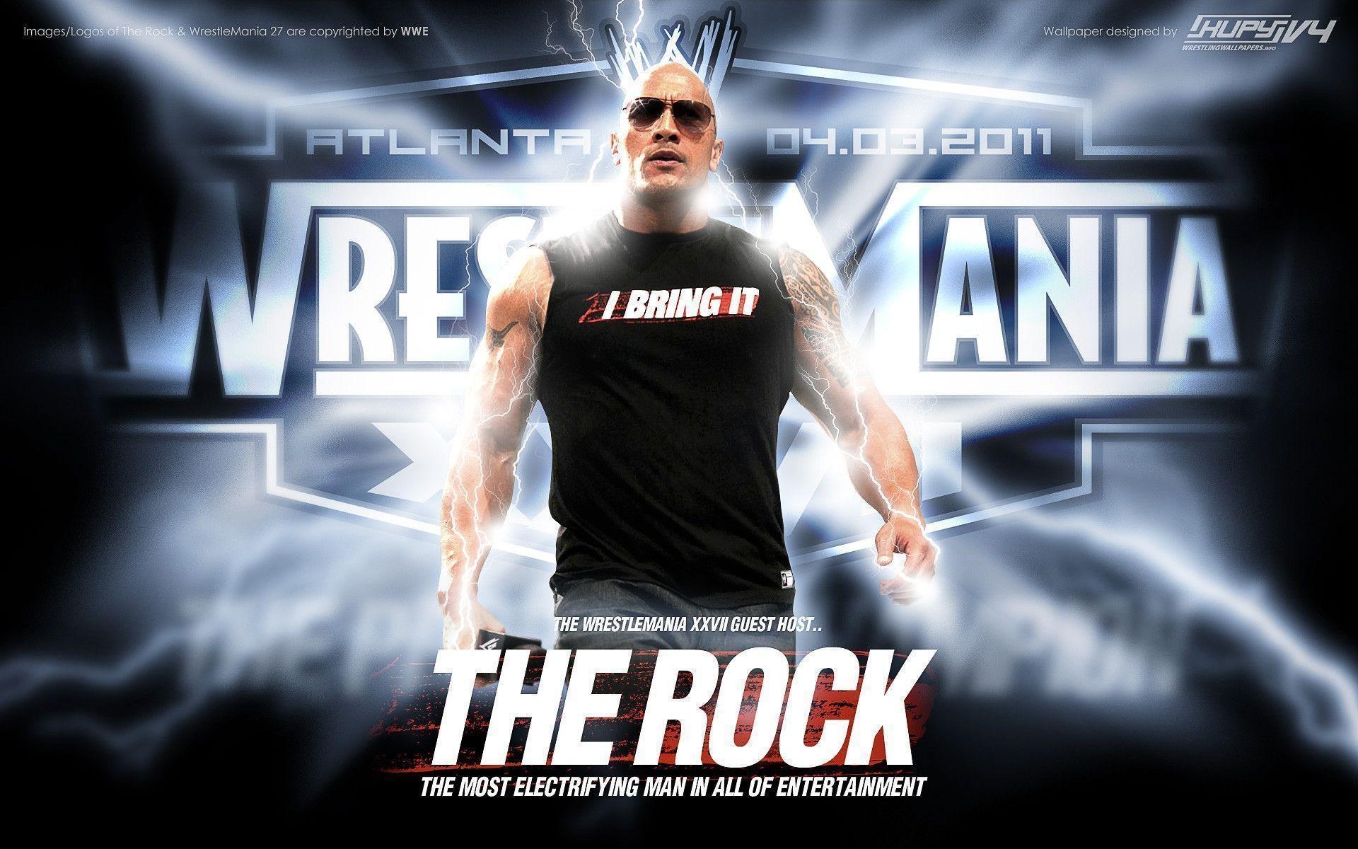 1920x1200 NEW WrestleMania 27 The Rock wallpaper! Wrestling Wallpaper, Desktop