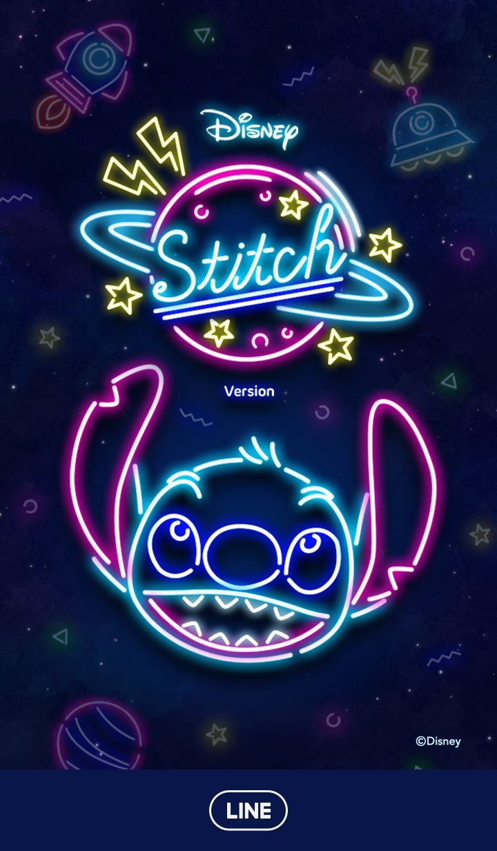 720x1240 LINE Official Themes Neon, Phone