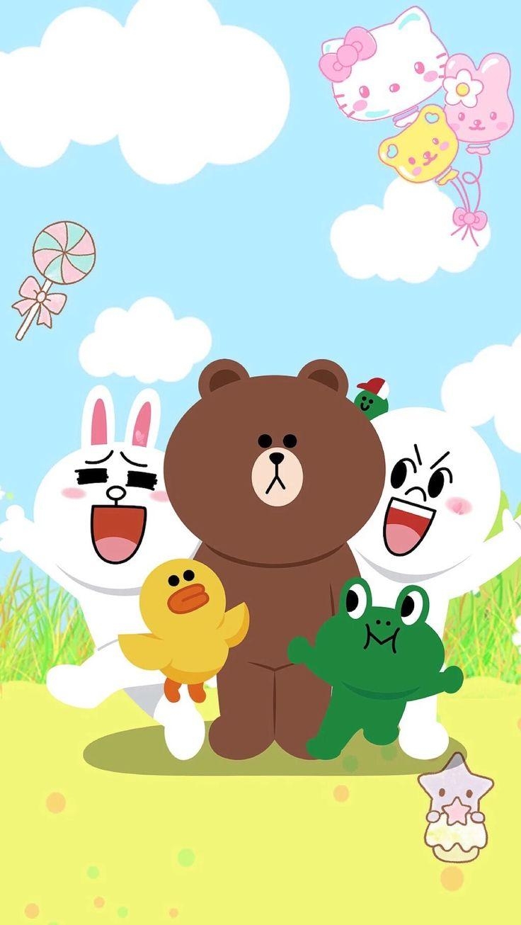 740x1310 The 159 best Line friends image. Line friends, Phone