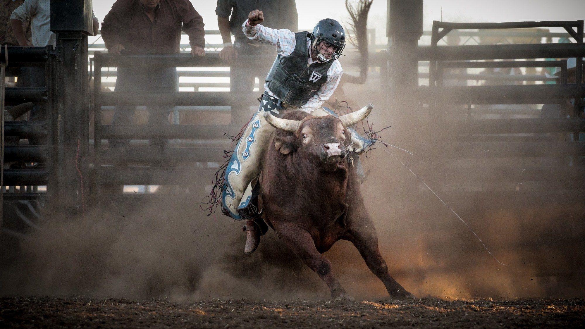 2000x1130 Free HD Bull Riding Photo, Desktop