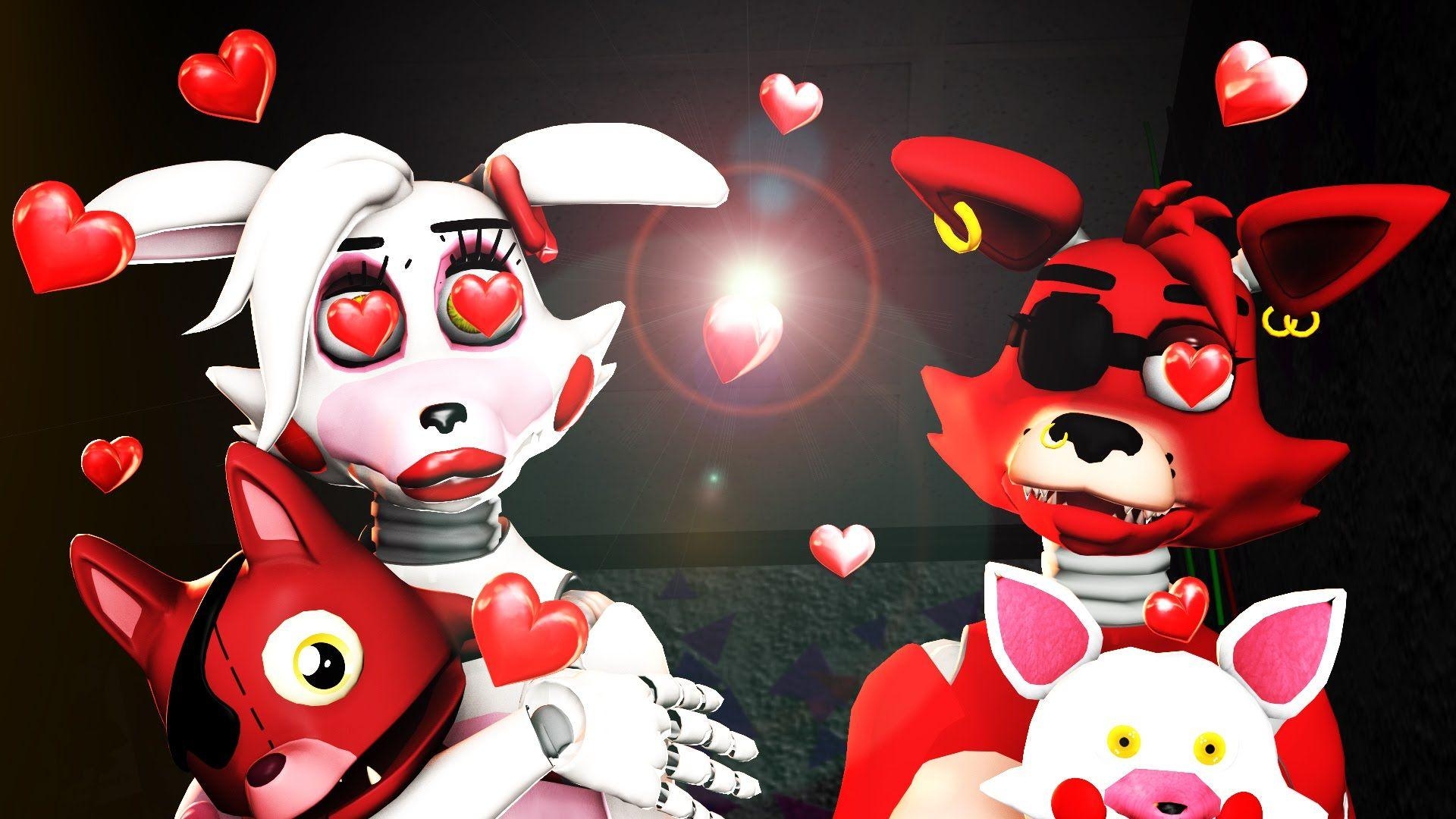 1920x1080 SFM FNAF Mangle x Foxy Jumplove Jumpscare, Desktop