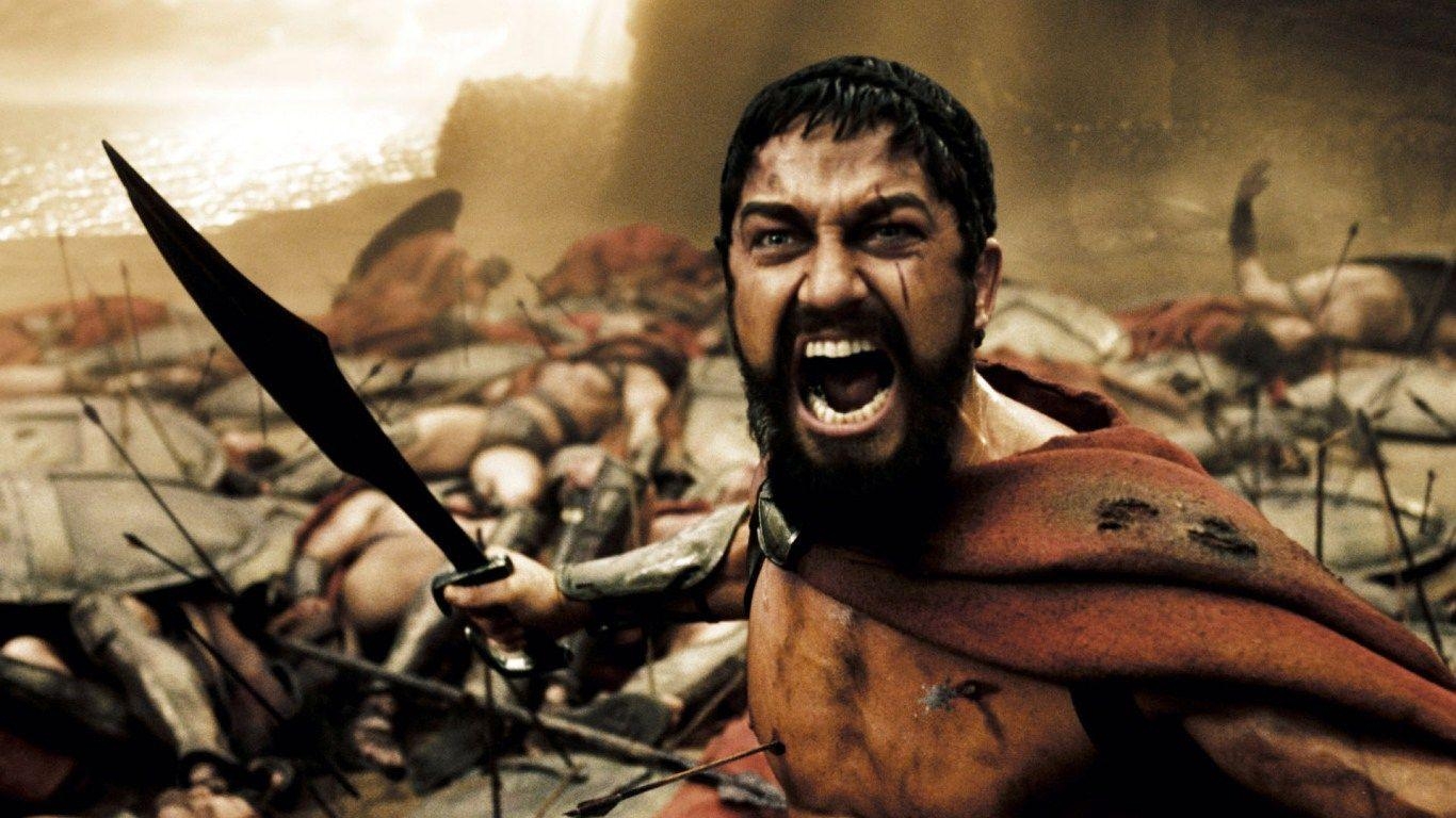 1370x770 HD Background 300 Movie Aggressive Warrior This Is Sparta Wallpaper, Desktop