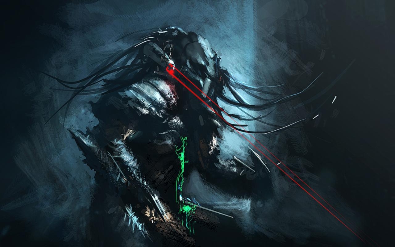 1280x800 Alien Artwork Hunters Lasers Movie Maniacs Predator, Desktop