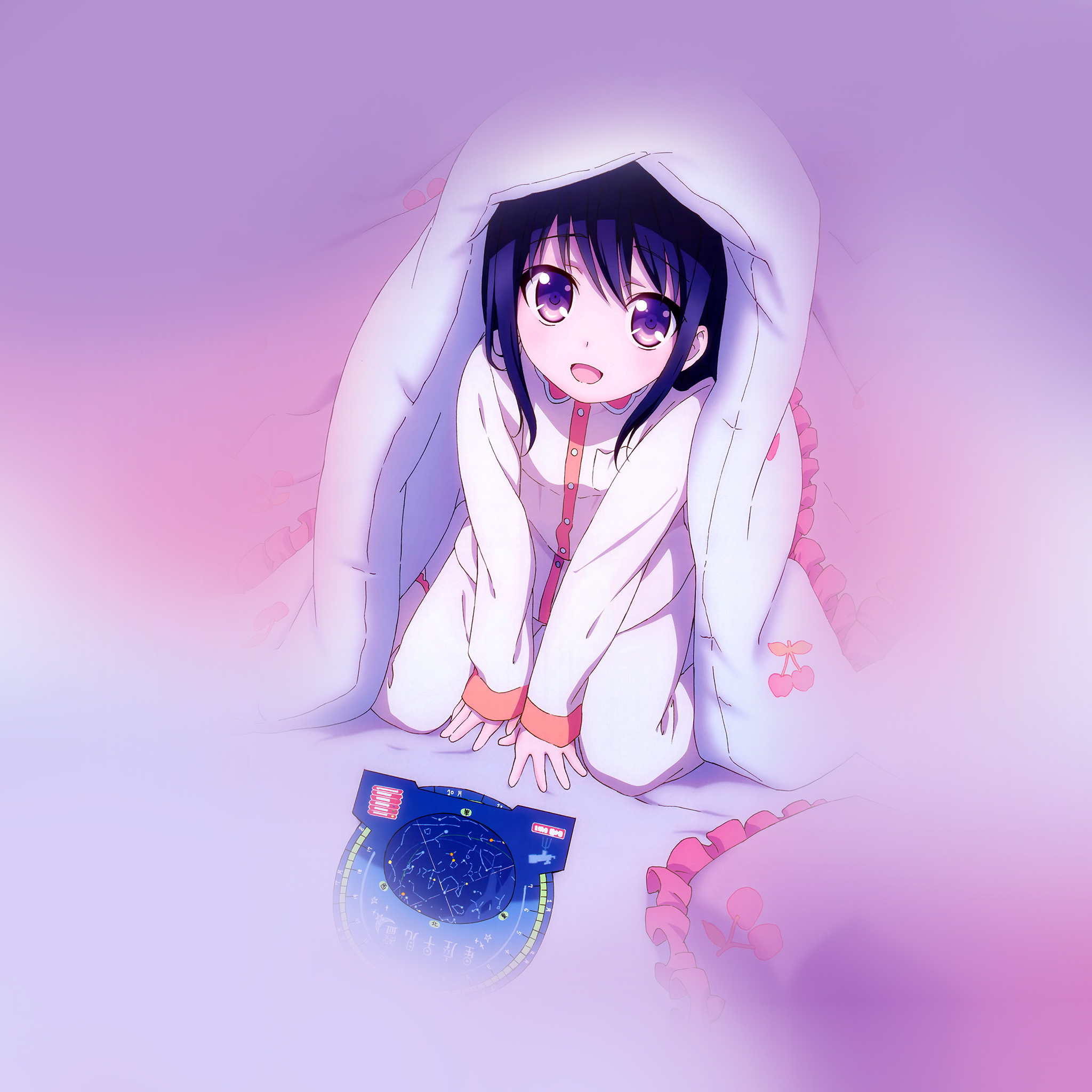 2050x2050 Charlotte Anime Nyantype Cute Girl, Phone