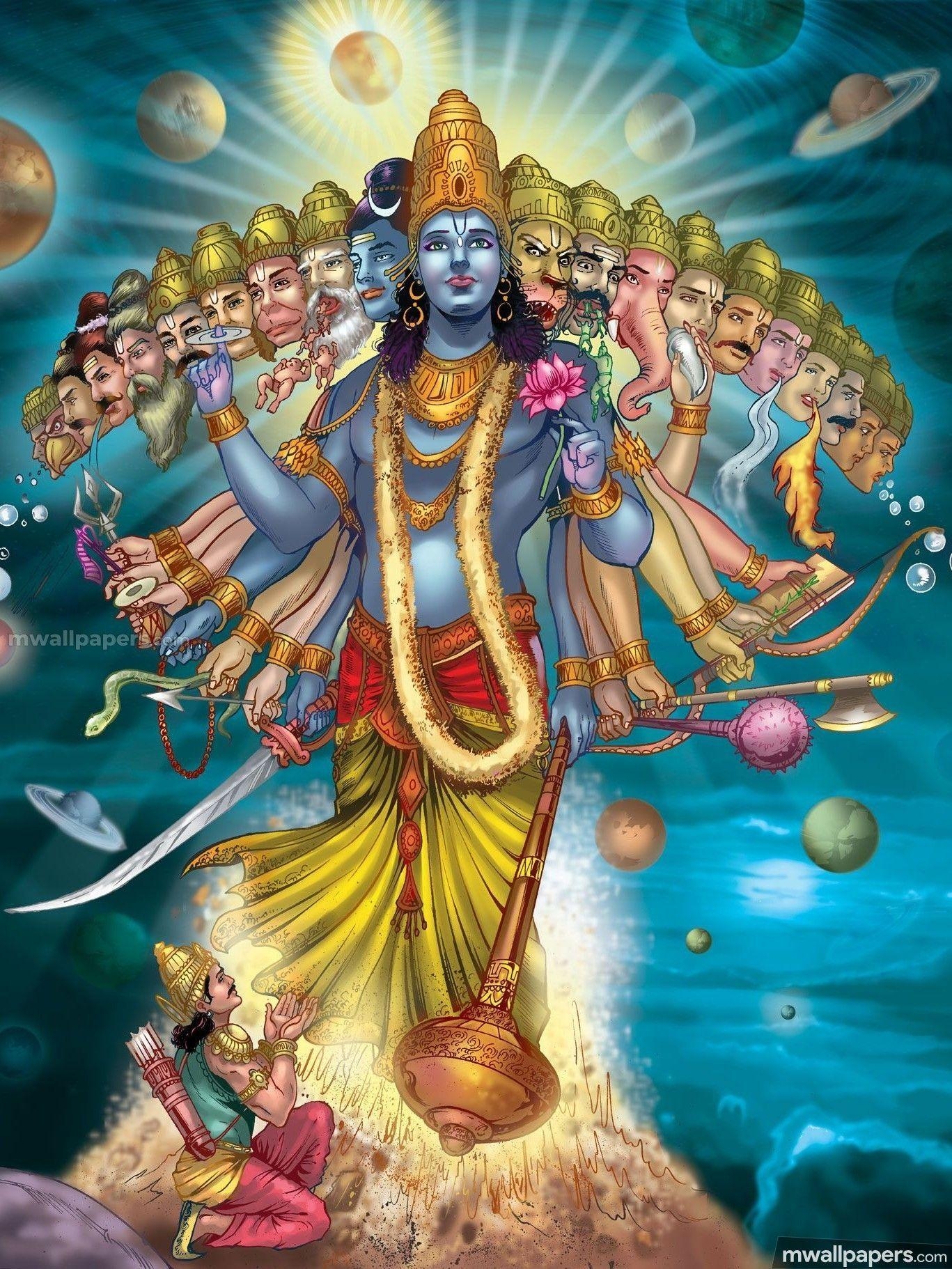 1370x1830 Lord Vishnu HD Image (1080p). Lord krishna, Phone