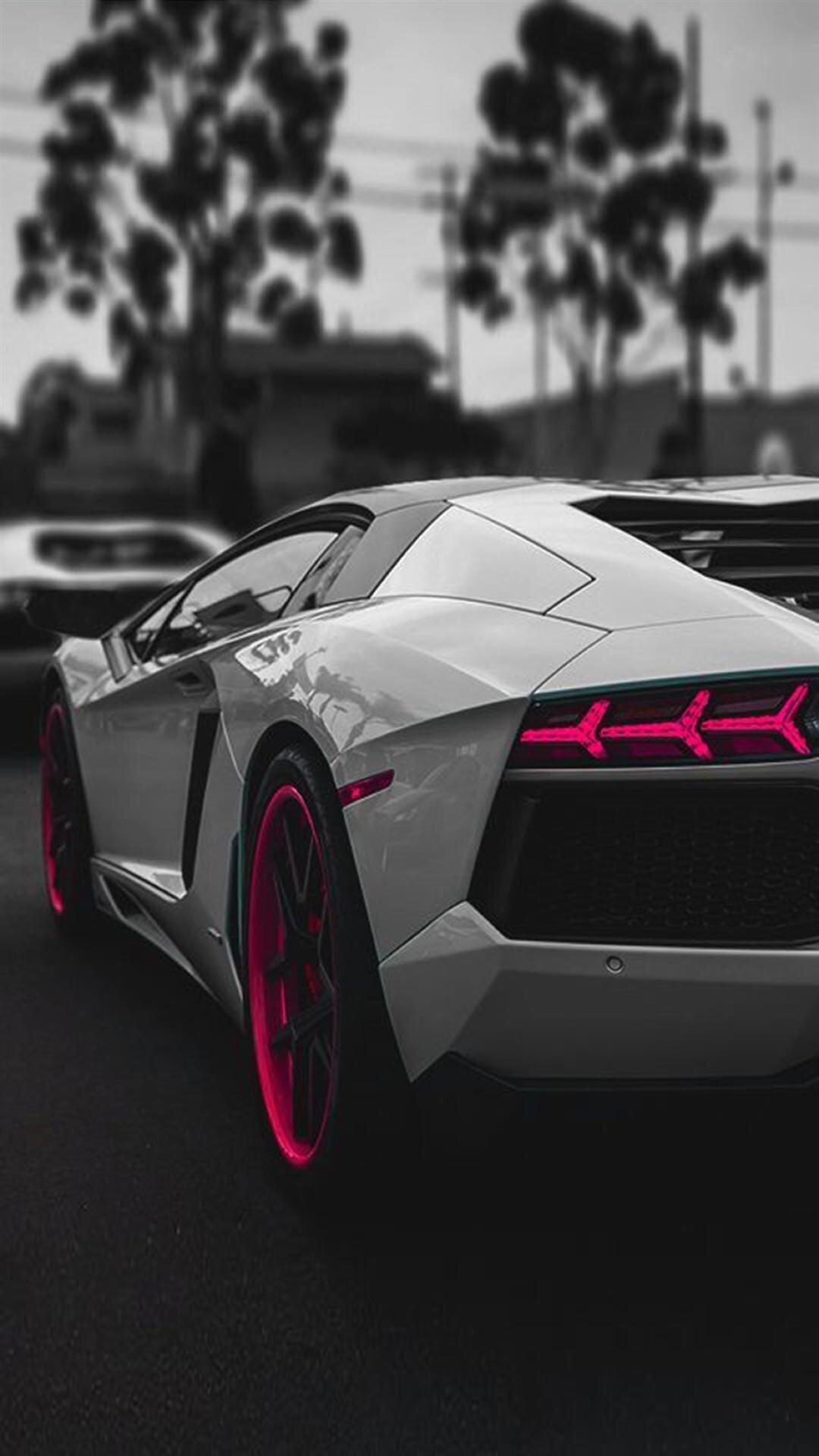 1080x1920 Lamborghini Aventador Sportscar Dark iPhone 8 Wallpaper, Phone