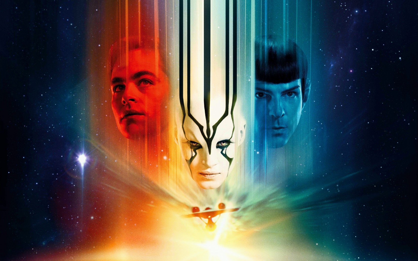 1680x1050 Wallpaper, Star Trek Beyond, Chris Pine, kirk, Sofia Boutella, Jaylah, Zachary Quinto, Spock, Desktop