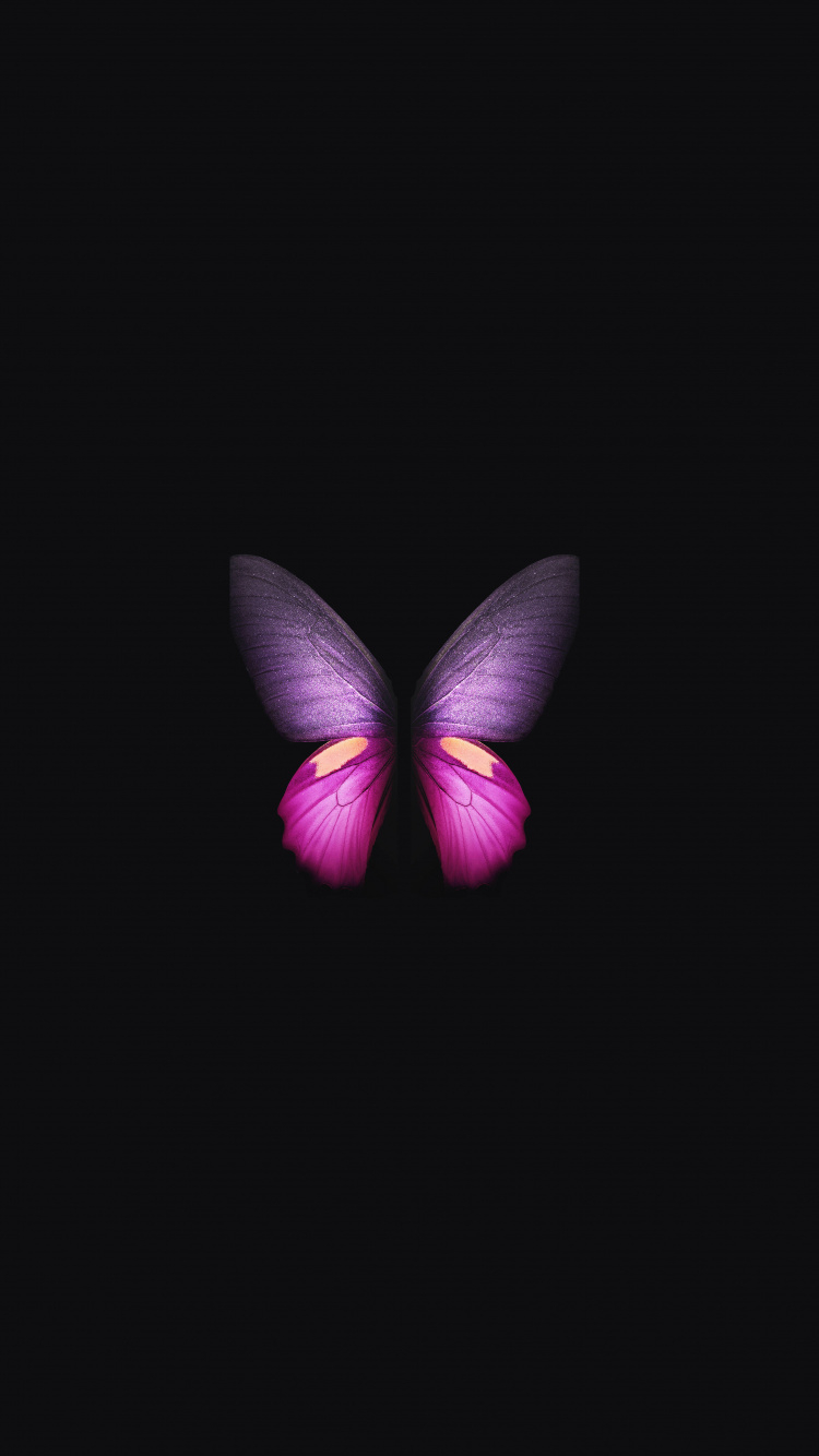 750x1340 Download Samsung Galaxy Fold, Pink Purple Butterfly Wallpaper, 750x Iphone IPhone 8, Phone