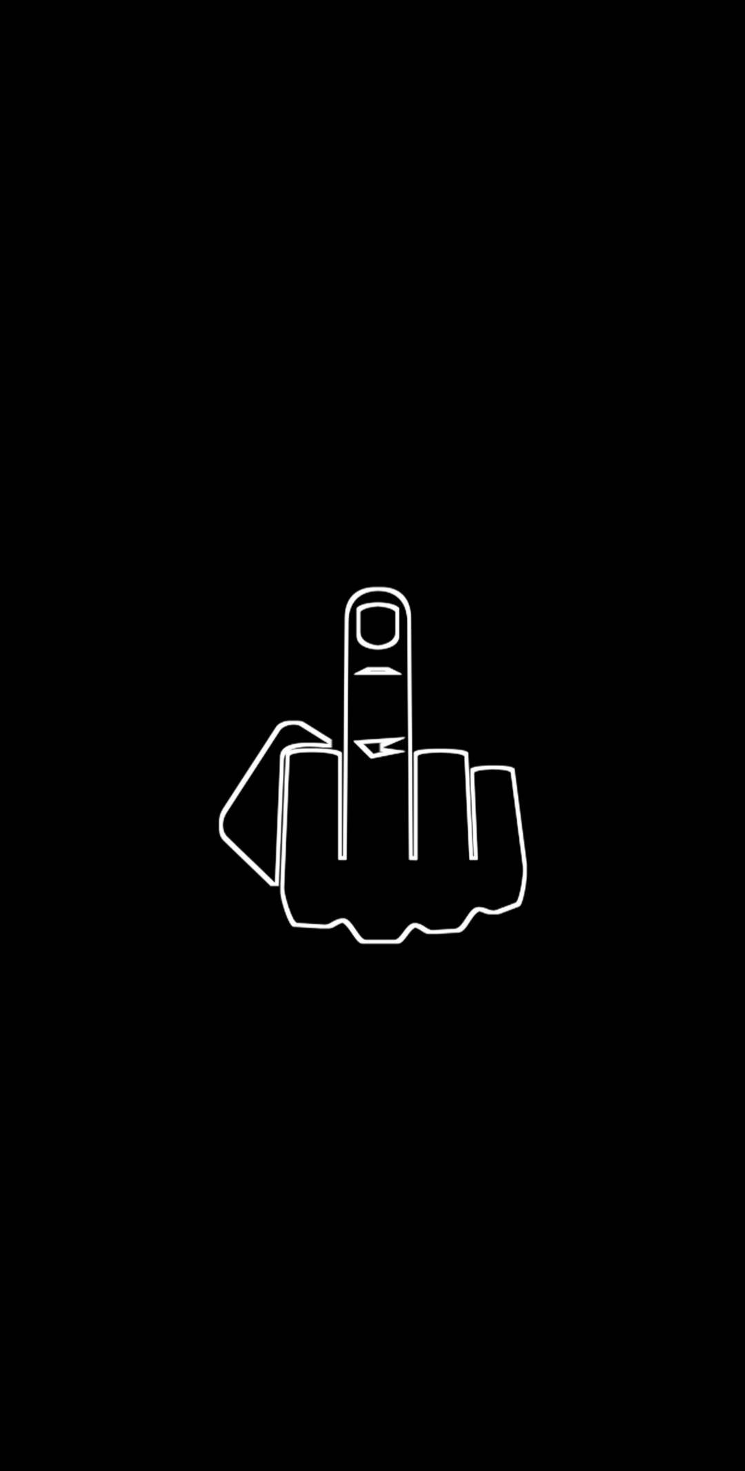 1080x2140 Middle finger wallpaper, Phone