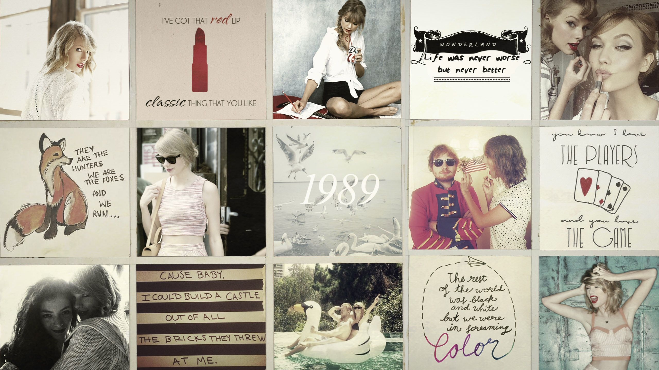 2560x1440 Taylor Swift Collage Wallpaper Free Taylor Swift Collage Background, Desktop