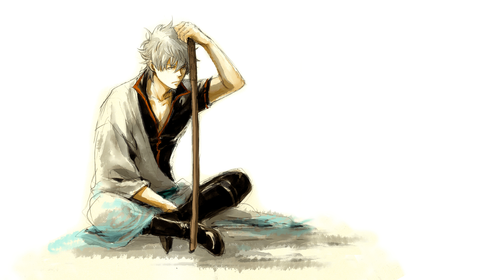 1920x1080 anime, Gintama, White Hair, Anime Boys, Sakata Gintoki Wallpaper, Desktop