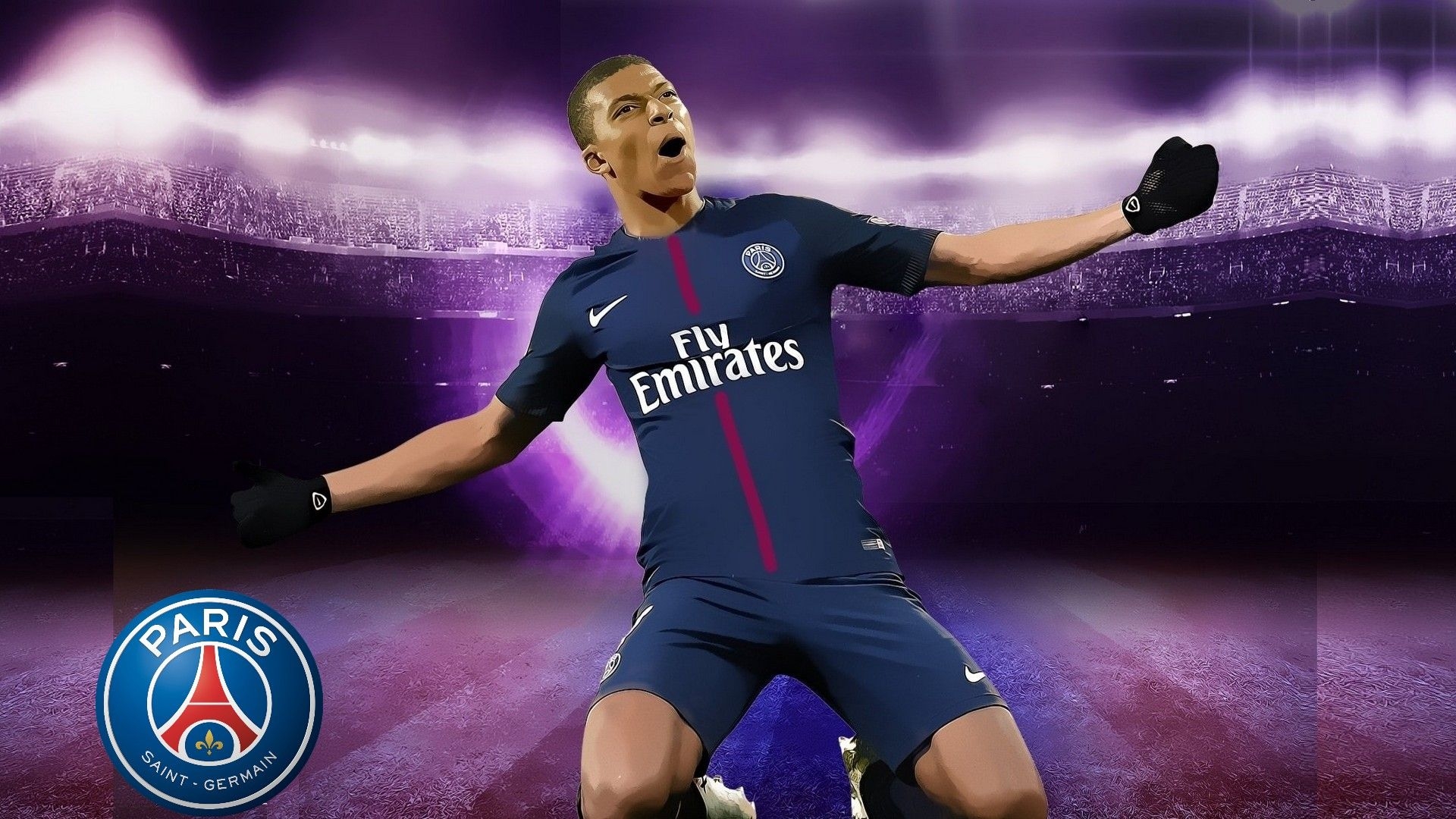 1920x1080 PSG Kylian Mbappe Wallpaper HD Football Wallpaper, Desktop