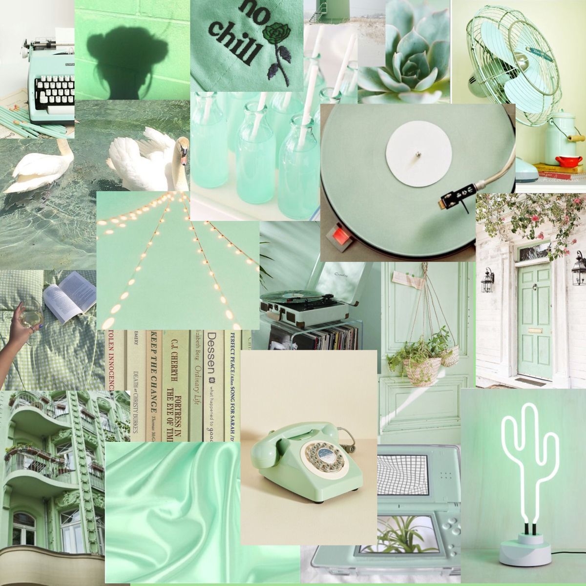 1200x1200 Light green aesthetic. Green aesthetic, Light green walls, Mint green aesthetic, Phone