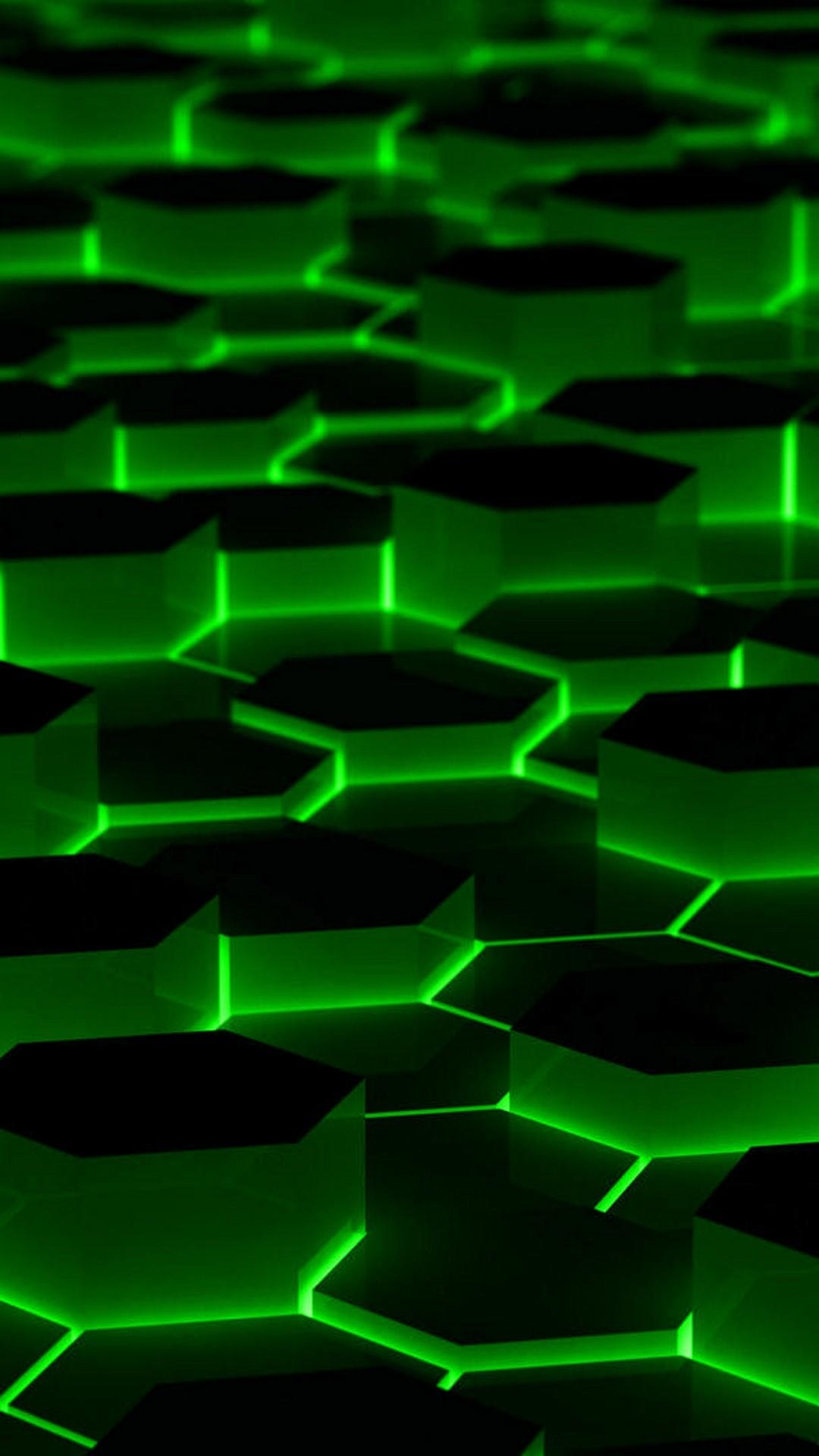 1080x1920 iPhone X Wallpaper Neon Green 3D iPhone Wallpaper, Phone