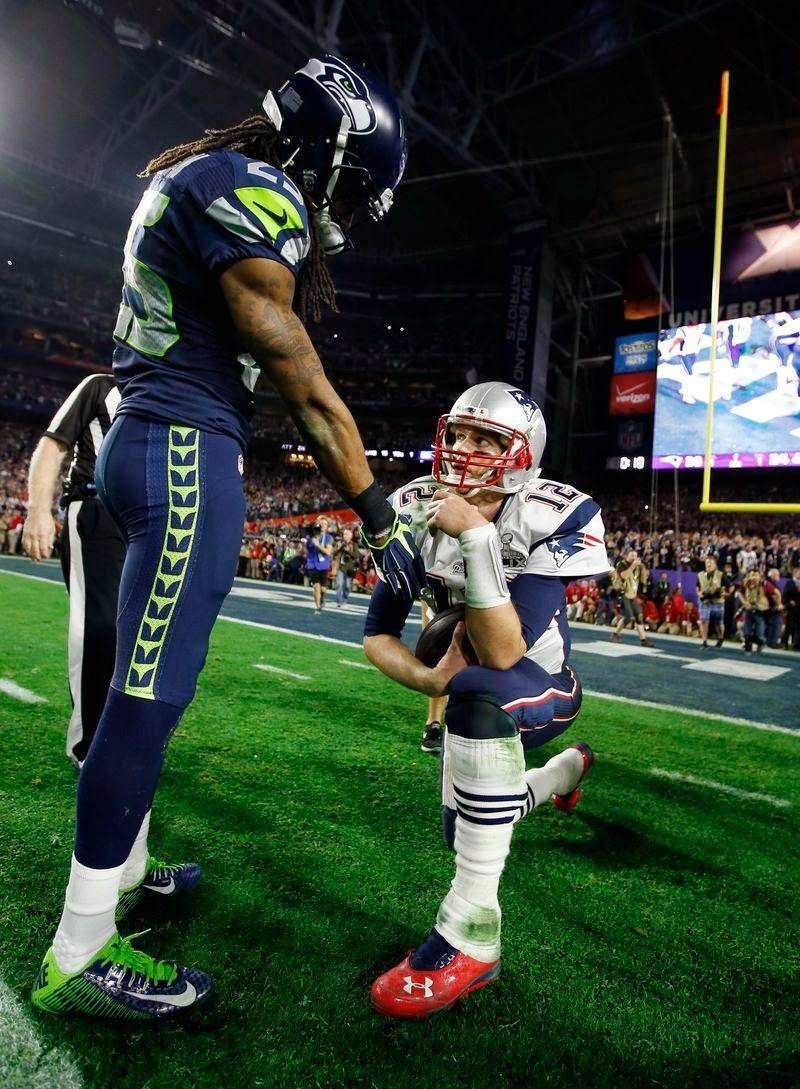 800x1090 Richard Sherman One of the First to Congratulate Brady After, Phone