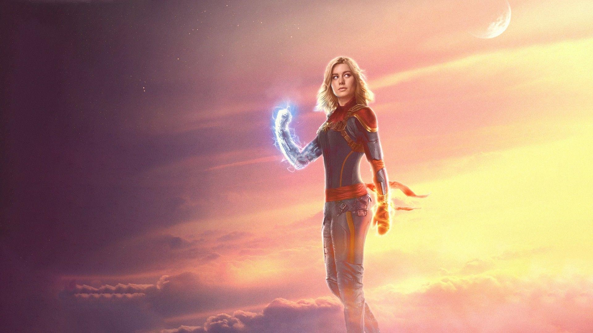 1920x1080 Brie Larson as Captain Marvel Wallpaper, Desktop