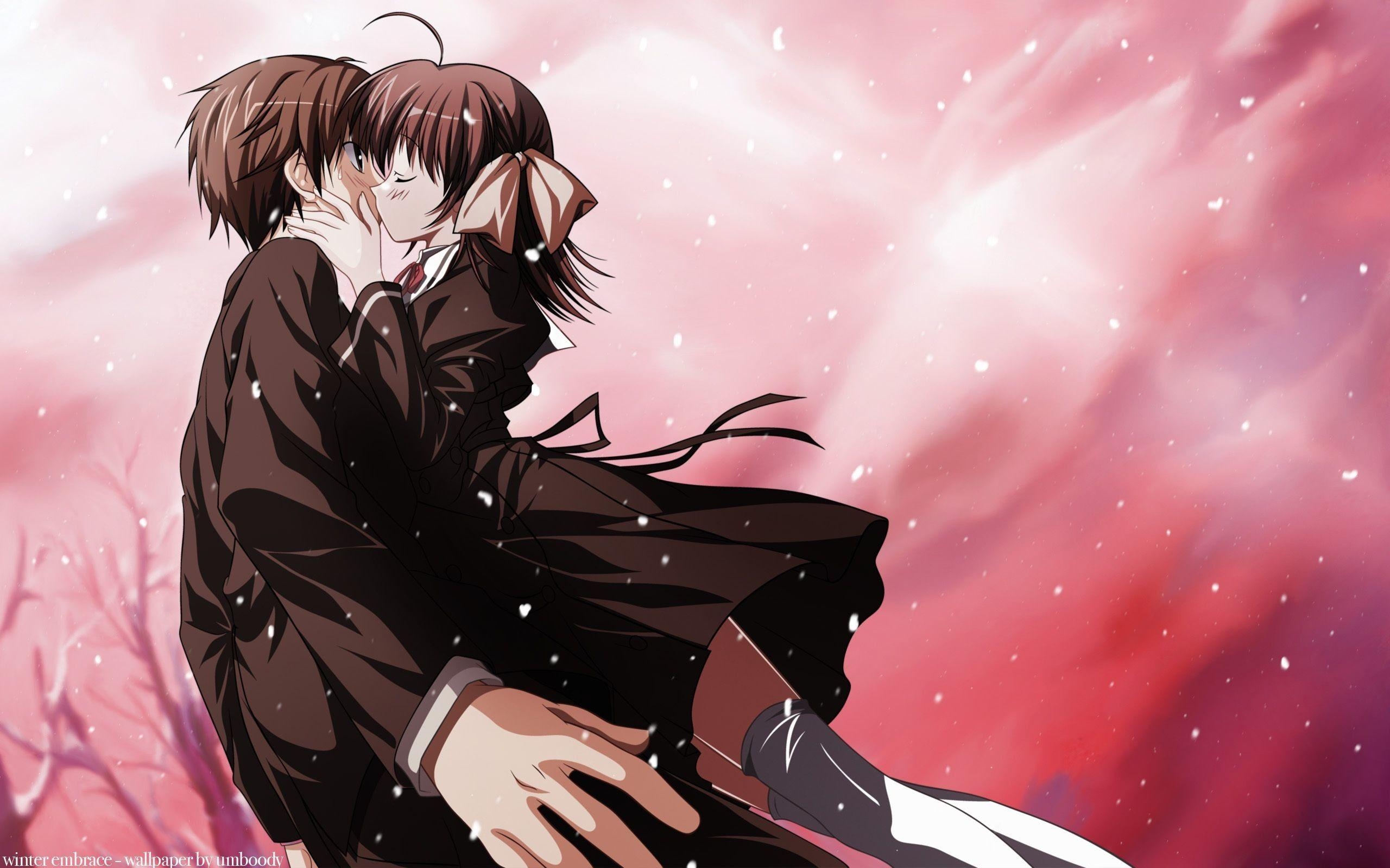 2560x1600 Romantic Anime Wallpaper HD Download. Anime Kiss, Desktop