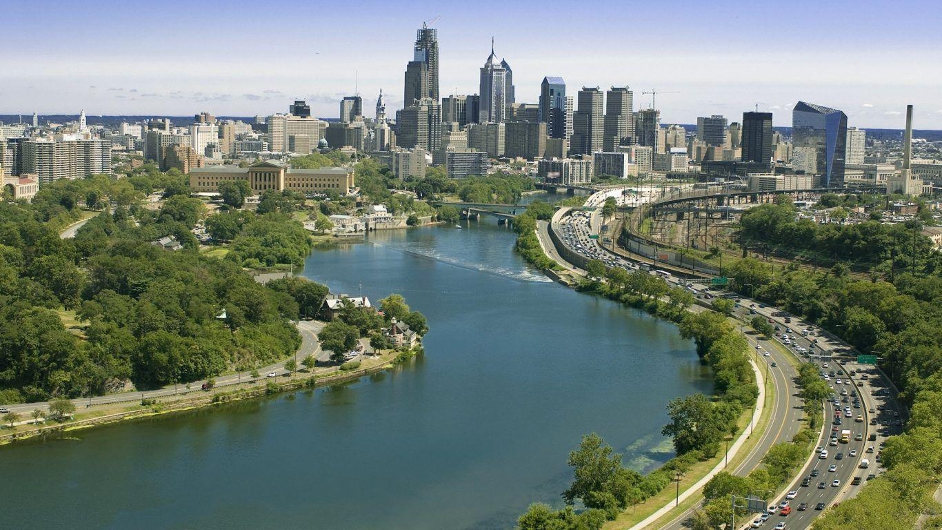 1370x770 Rivers: Cityscapes Philadelphia Cities Nature Wallpaper Animated, Desktop