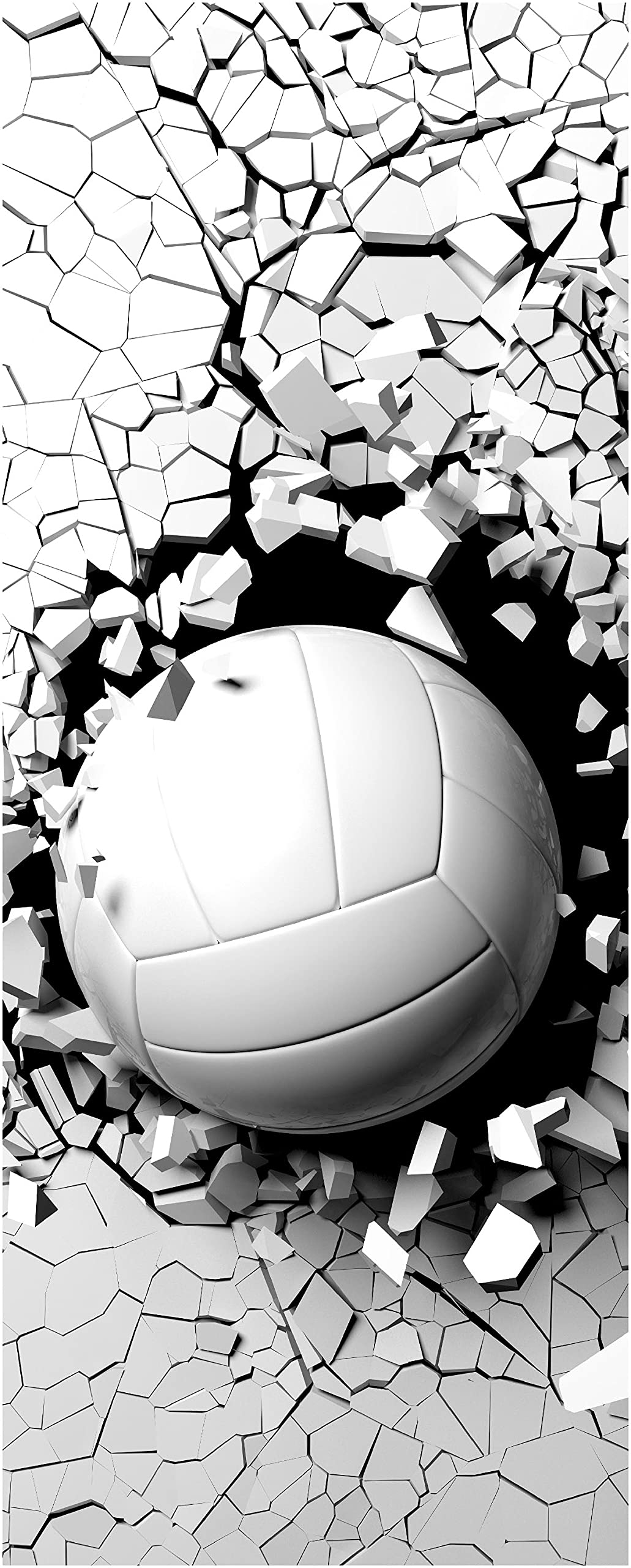 1040x2560 wandmotiv24 Door wallpaper Volleyball through wall, 3D motif, sport 80 x 200cm (W x H) Stickers for doors, door picture, stickers, deco flat modern M1199, Amazon.co.uk: Home & Kitchen, Phone