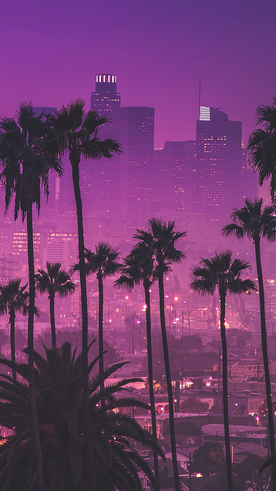 1080x1920 Wallpaper Los Angles Synthwave. HD Image, Phone