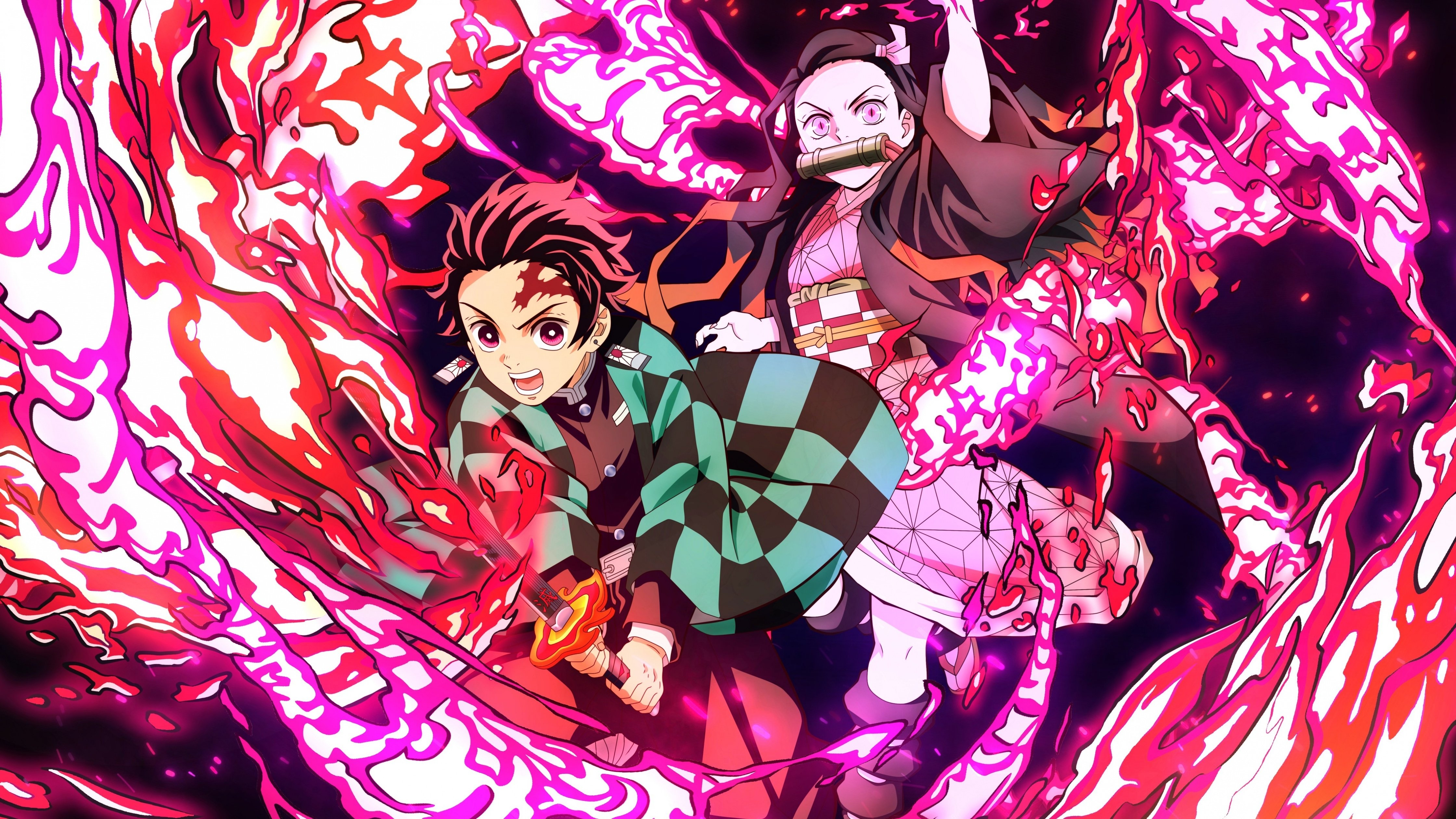 4480x2520 Tanjiro Kamado Wallpaper 4K, Nezuko Kamado, Anime, Desktop