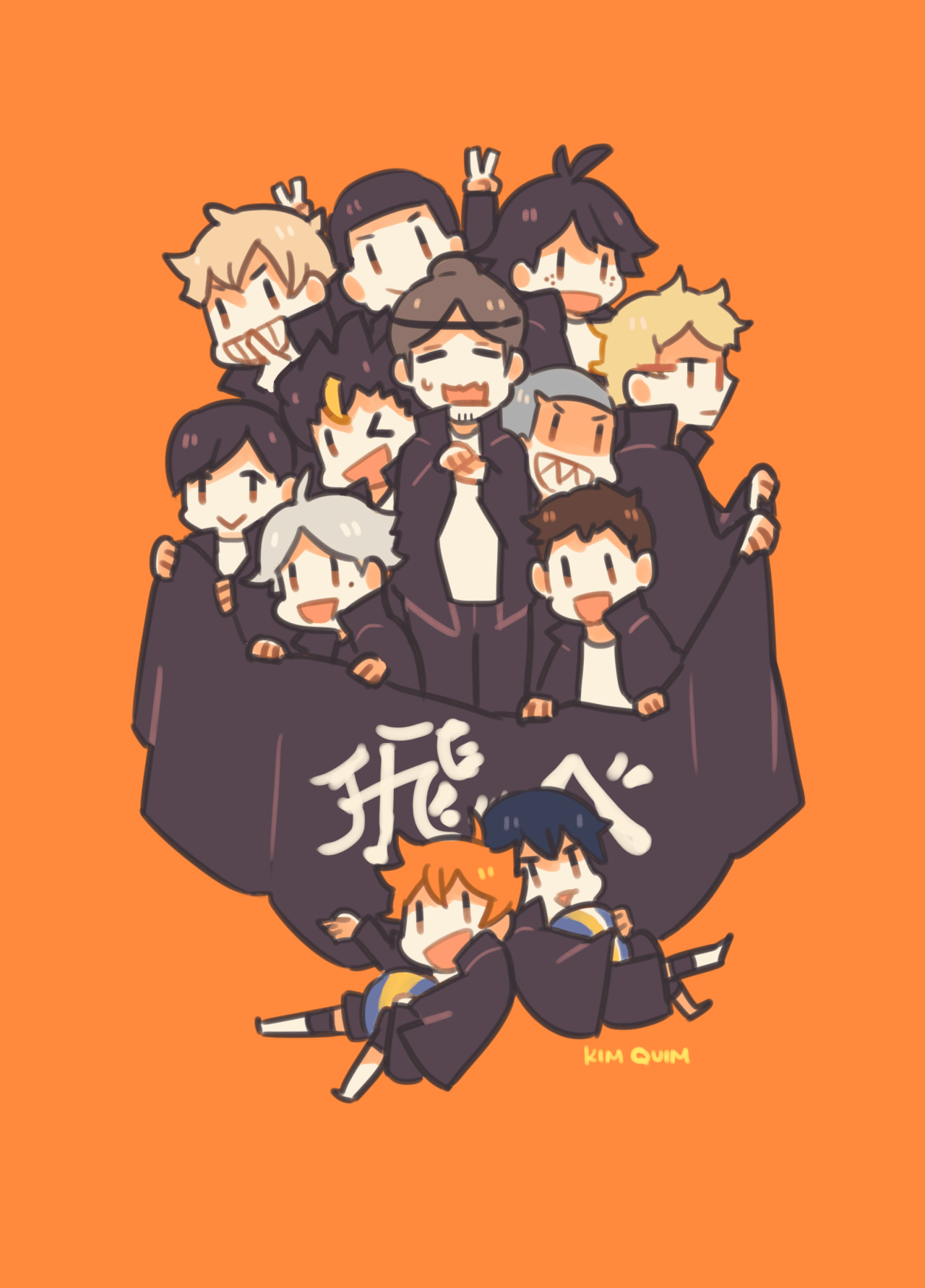 1280x1790 Speak Easy // Kim Quim On Tumblr. <3. Haikyuu, Karasuno, Anime, Phone