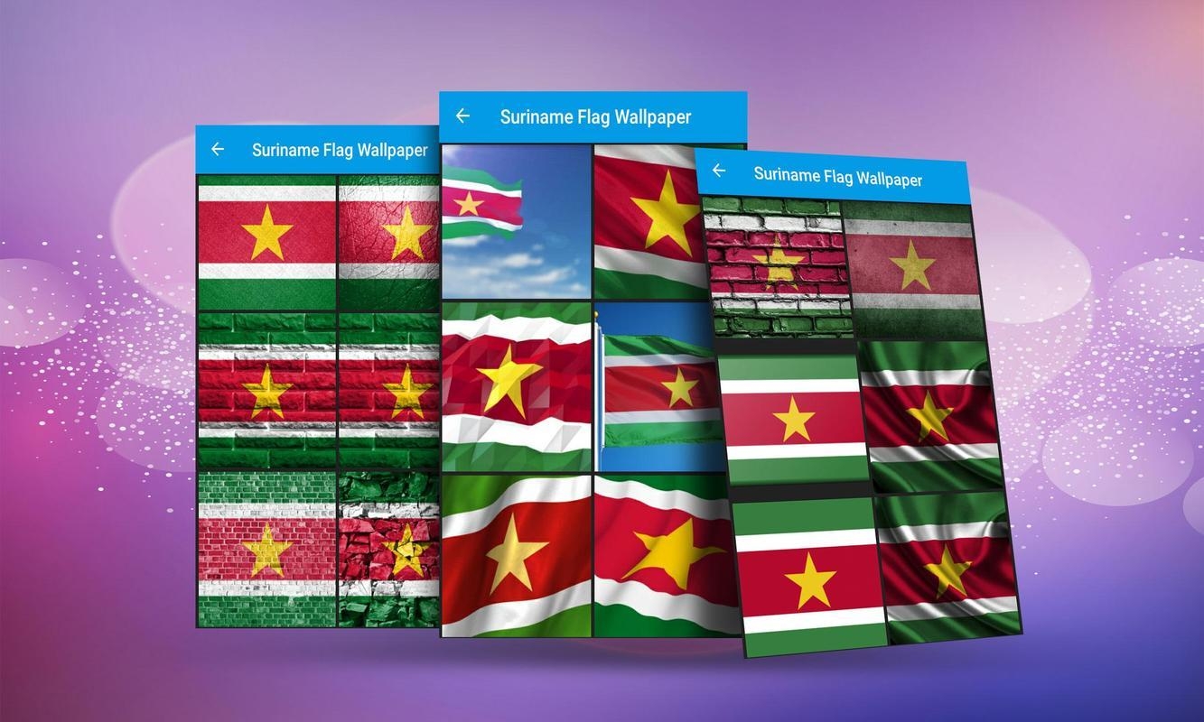 1340x800 Suriname Flag Wallpaper for Android, Desktop