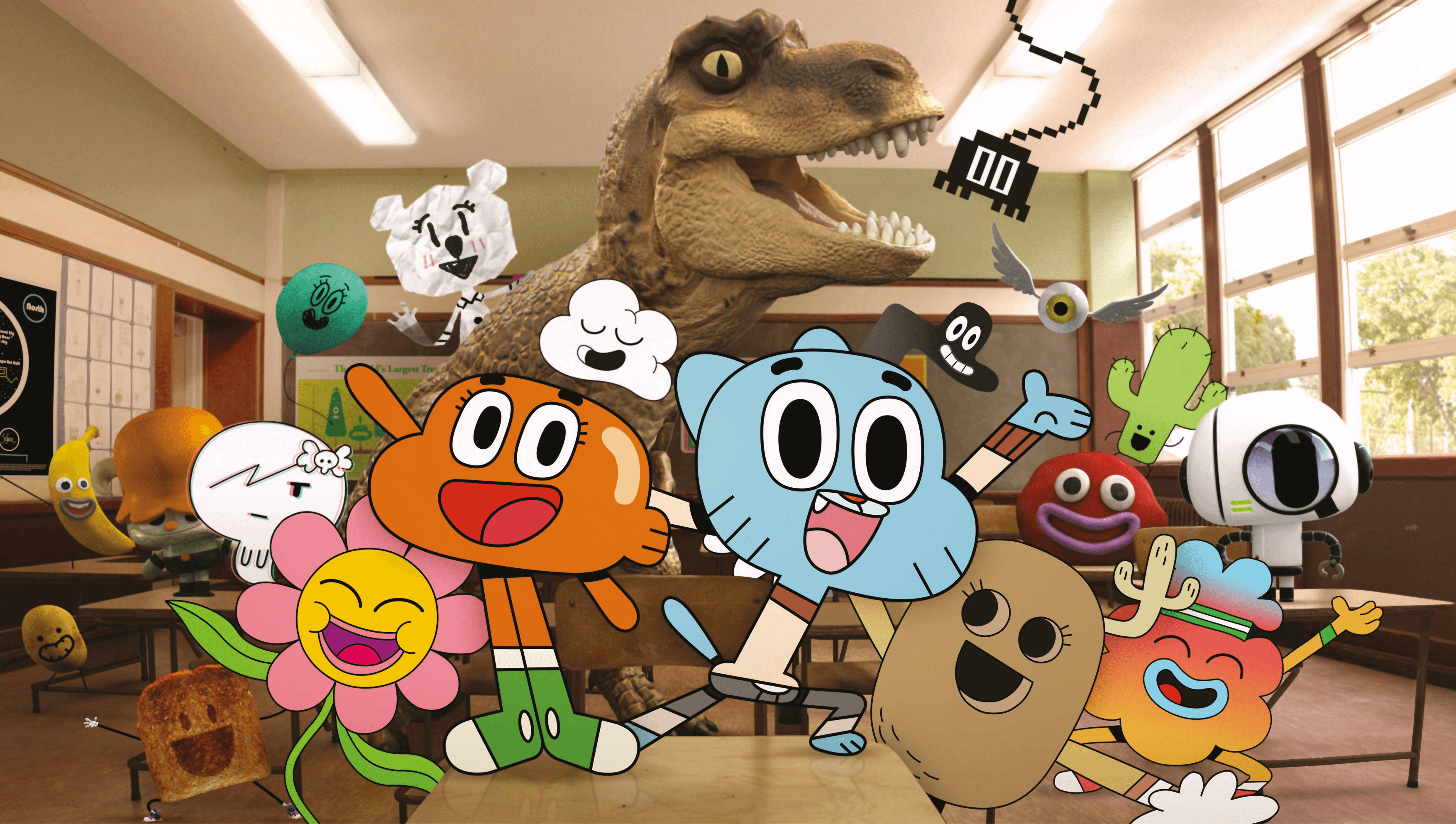 3510x1990 The Amazing World of Gumball HD Wallpaper, Desktop