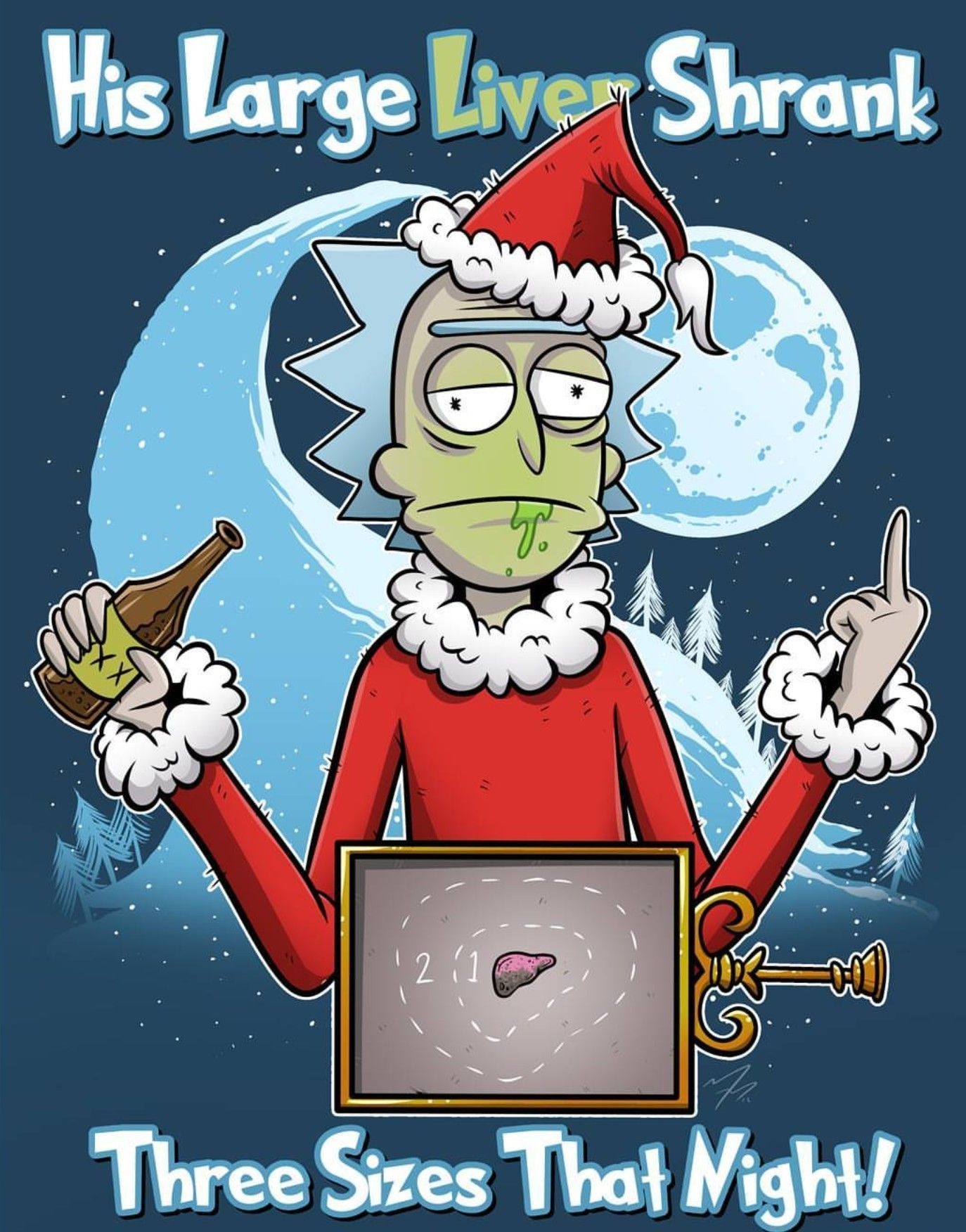 1380x1760 Rick and Morty • The Grinch. Rick and morty poster, Rick and morty, A christmas story, Phone